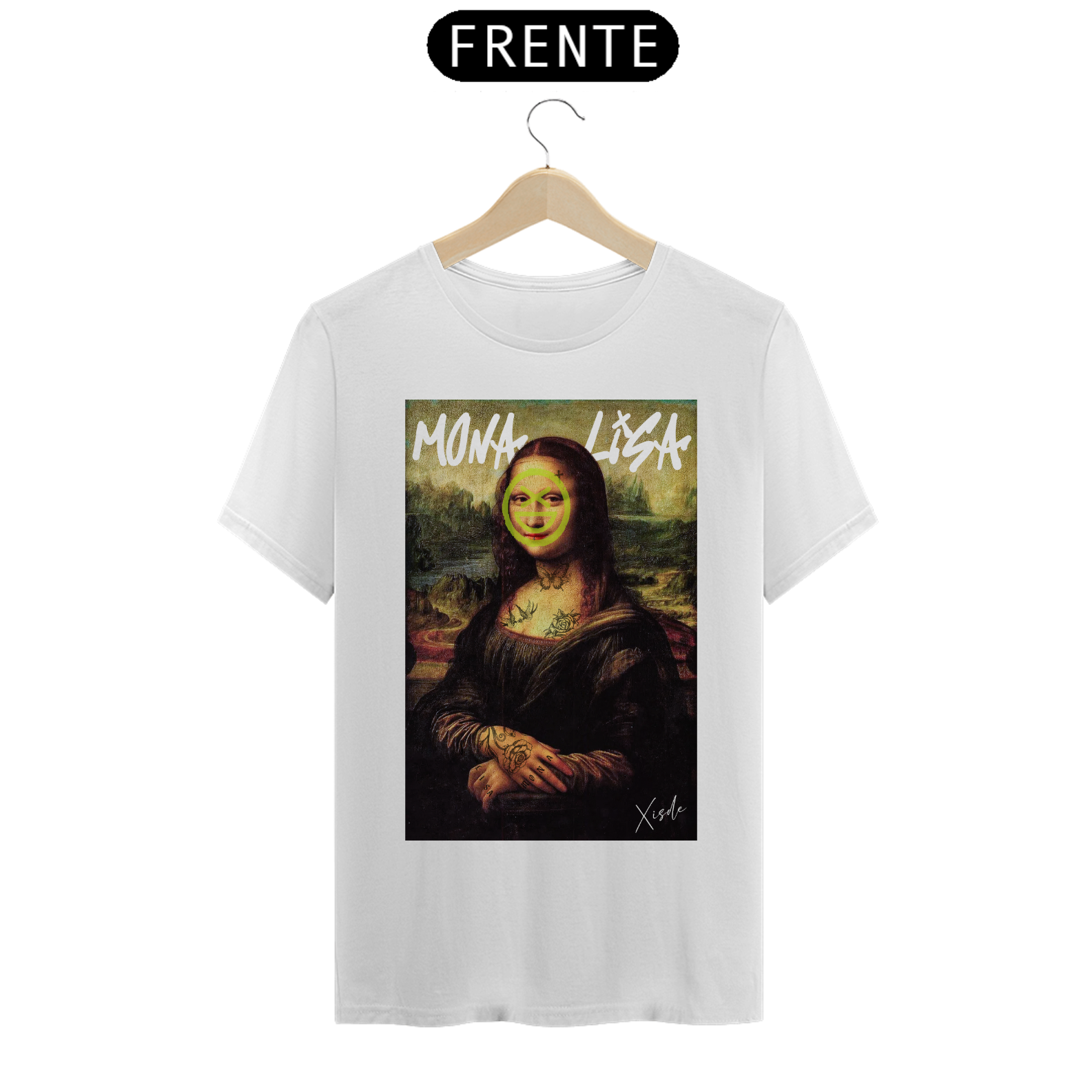 Nome do produto: Camiseta NORMAL Xisde monalisa padrão xisde