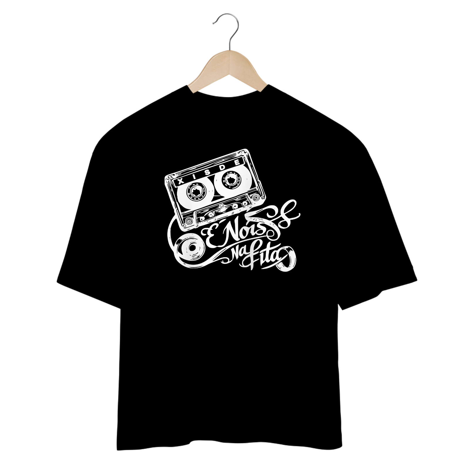 Nome do produto: Camiseta Oversized - É Nóis na Fita - Estilo Autêntico e Brasileiro xD