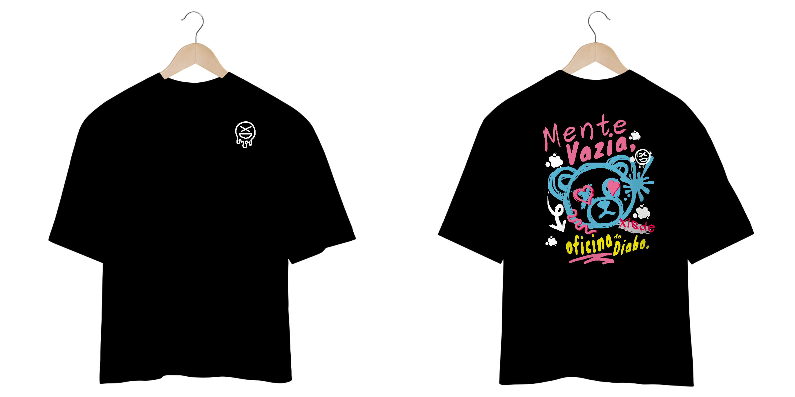 Nome do produto: Camisa oversized - frase de avó: mente vazia oficina do diabo