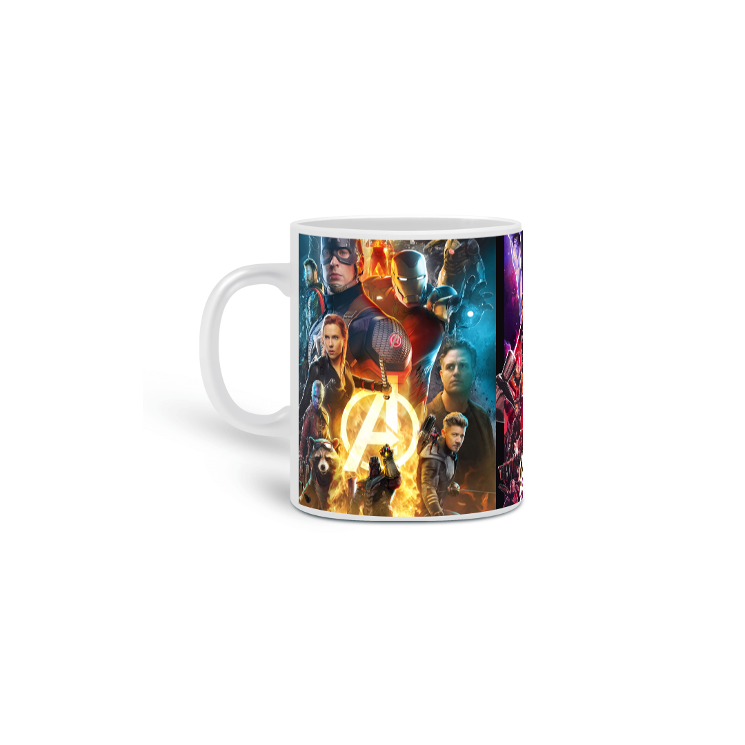 Nome do produto: Caneca Vingadores Posters
