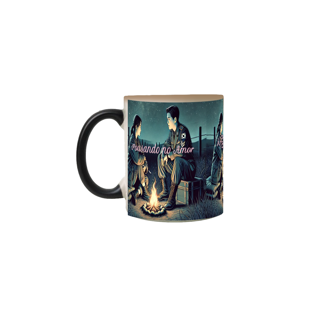 Nome do produto: Caneca mágica Pousando no Amor