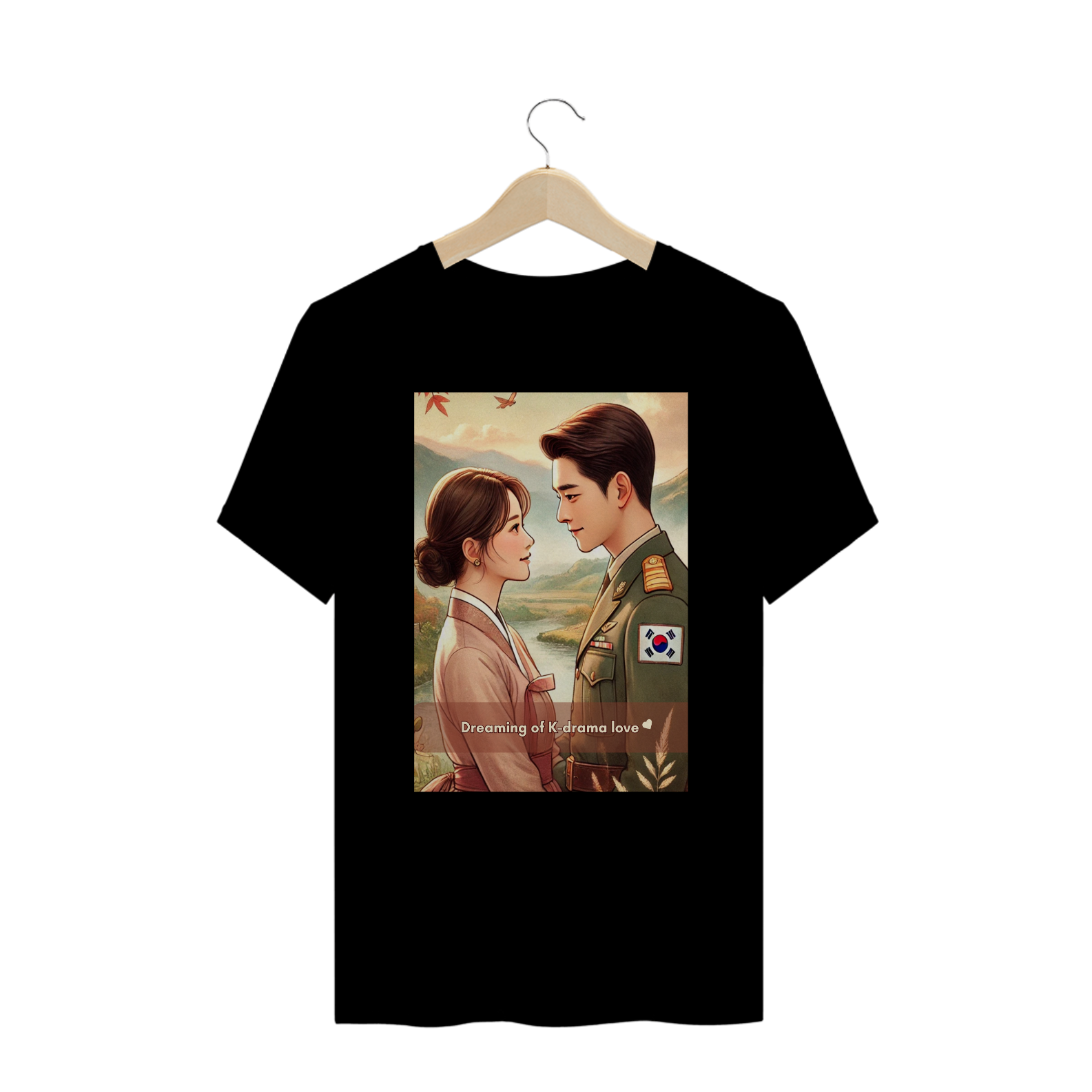 Nome do produto: T-shirt Plus size dreaming with kdrama love