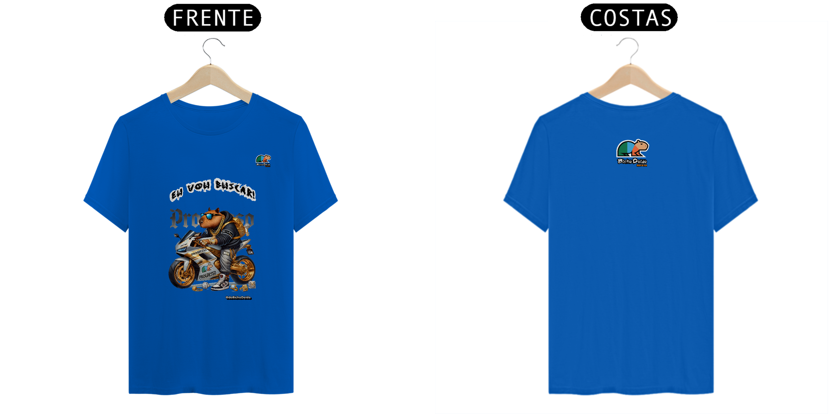 Nome do produto: Camiseta Prime, Eu vou buscar, De foguetão prateado, Bicho Doido