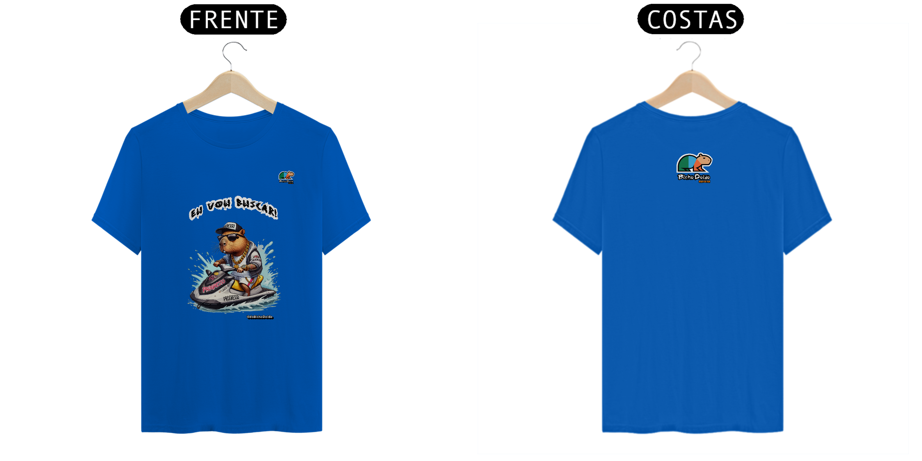 Nome do produto: Camiseta Prime, Eu vou buscar, Na onda do Jetsky, Bicho Doido