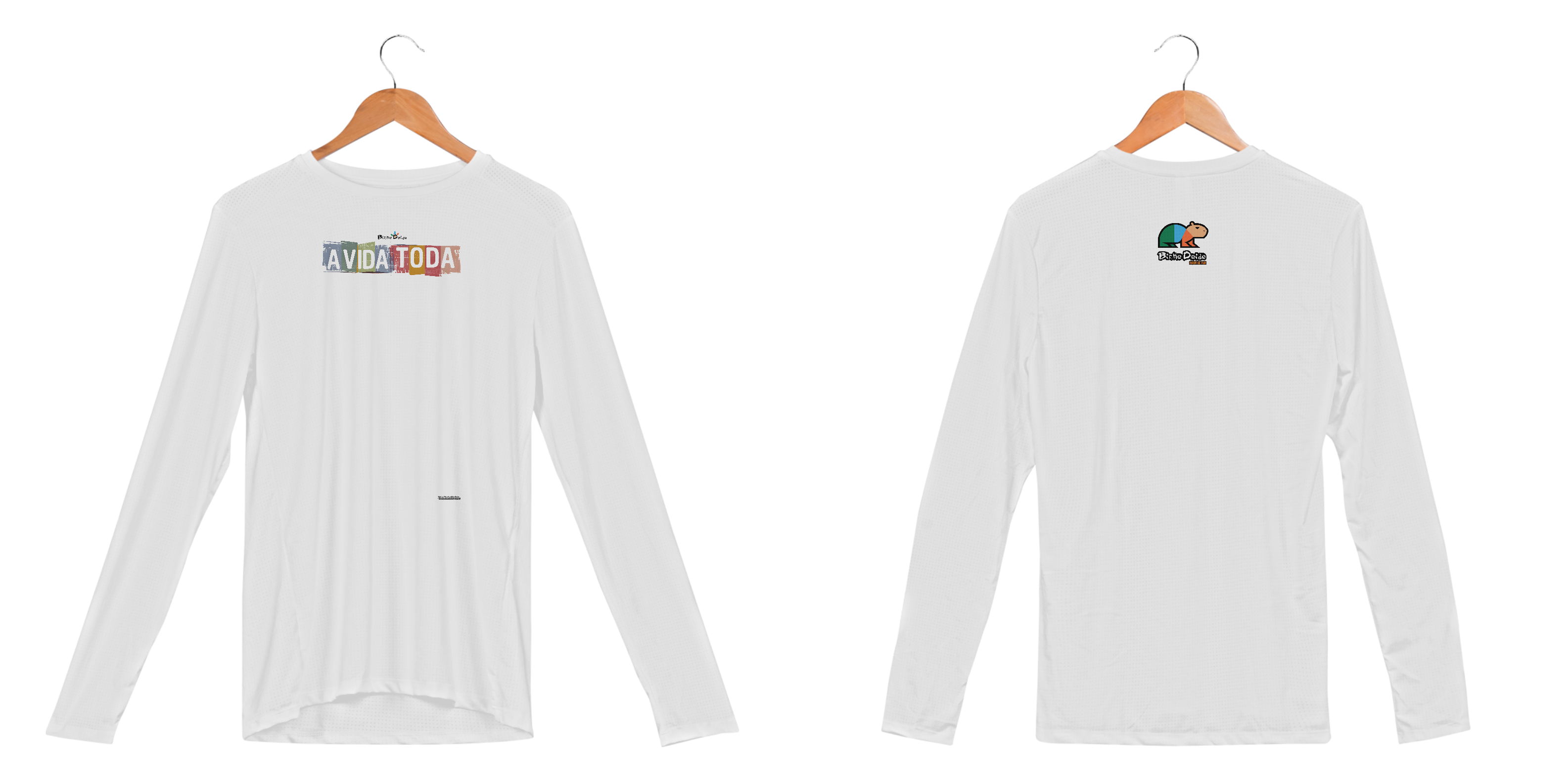 Nome do produto: Camiseta Manga Longa Sport Dry UV, A vida toda, Bicho Doido