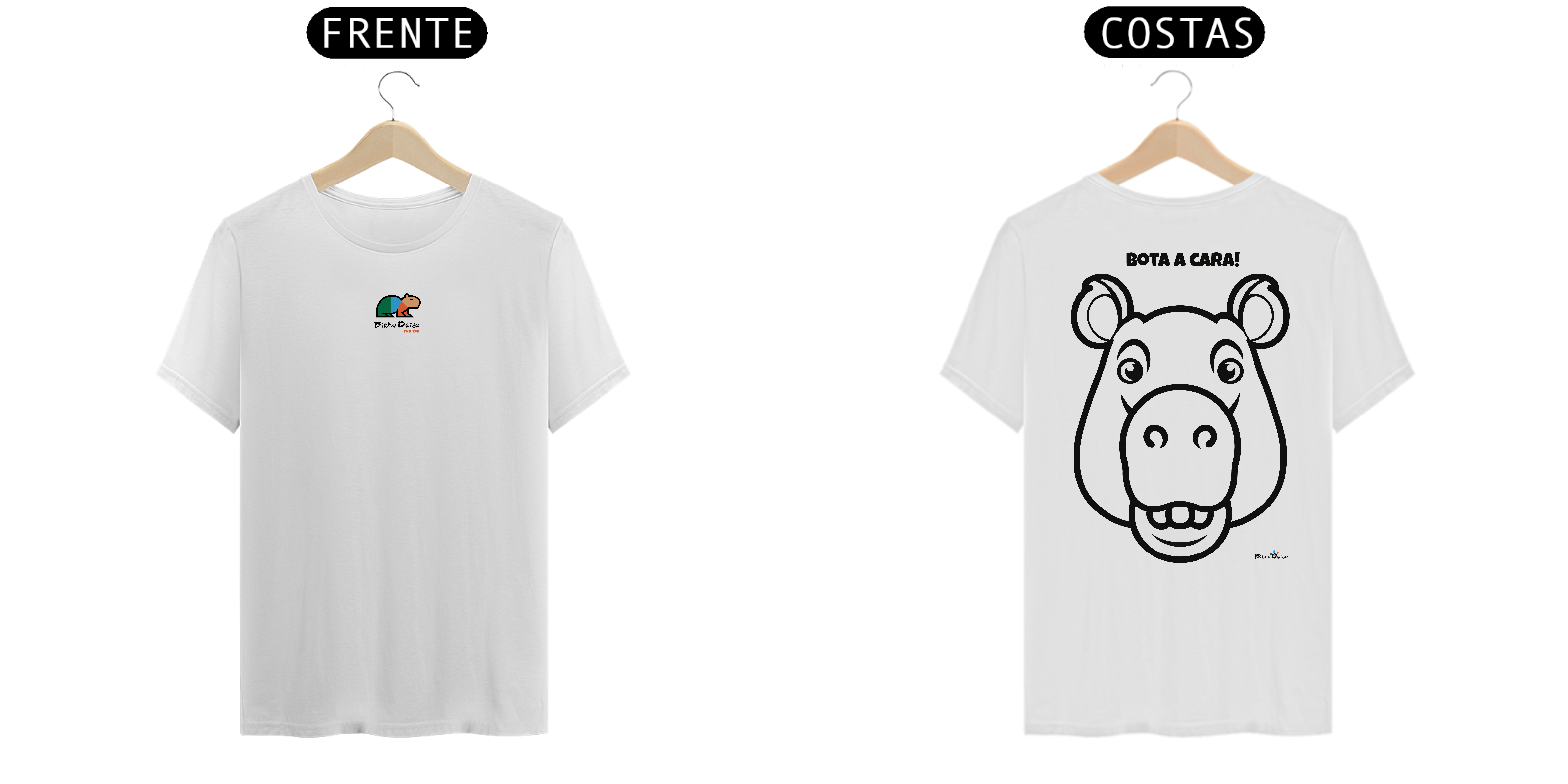 Nome do produto: Camiseta Classic, Bota a cara, 2, Bicho Doido