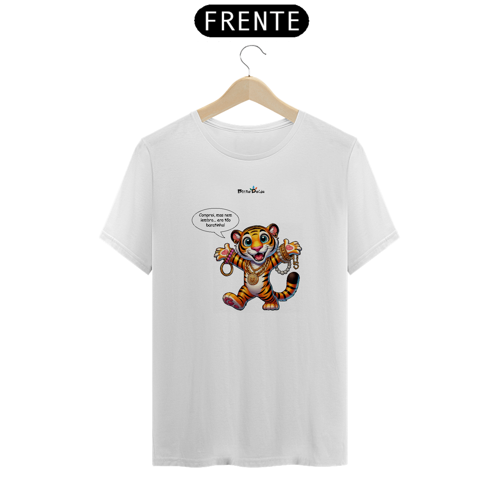 Nome do produto: Camiseta Classic, Comprei mas nam lembro, Diva, Bicho Doido