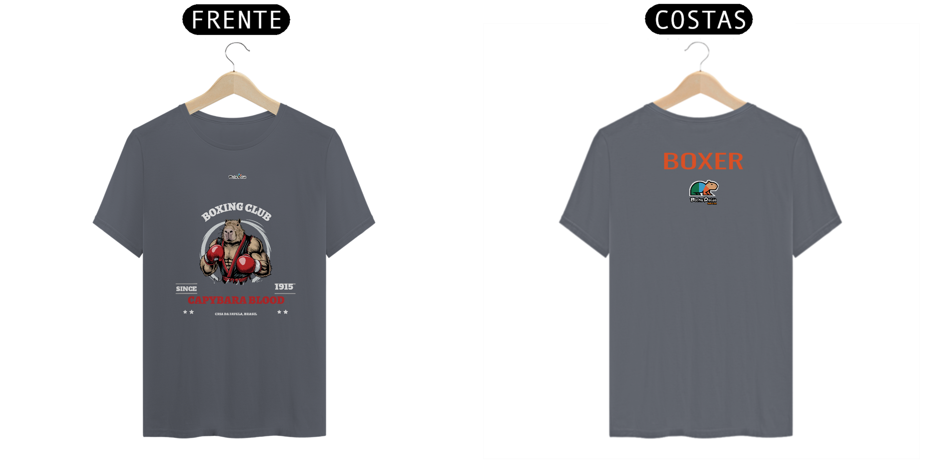 Nome do produto: Camiseta Classic, Capybara Blood, Boxe, Bicho Doido