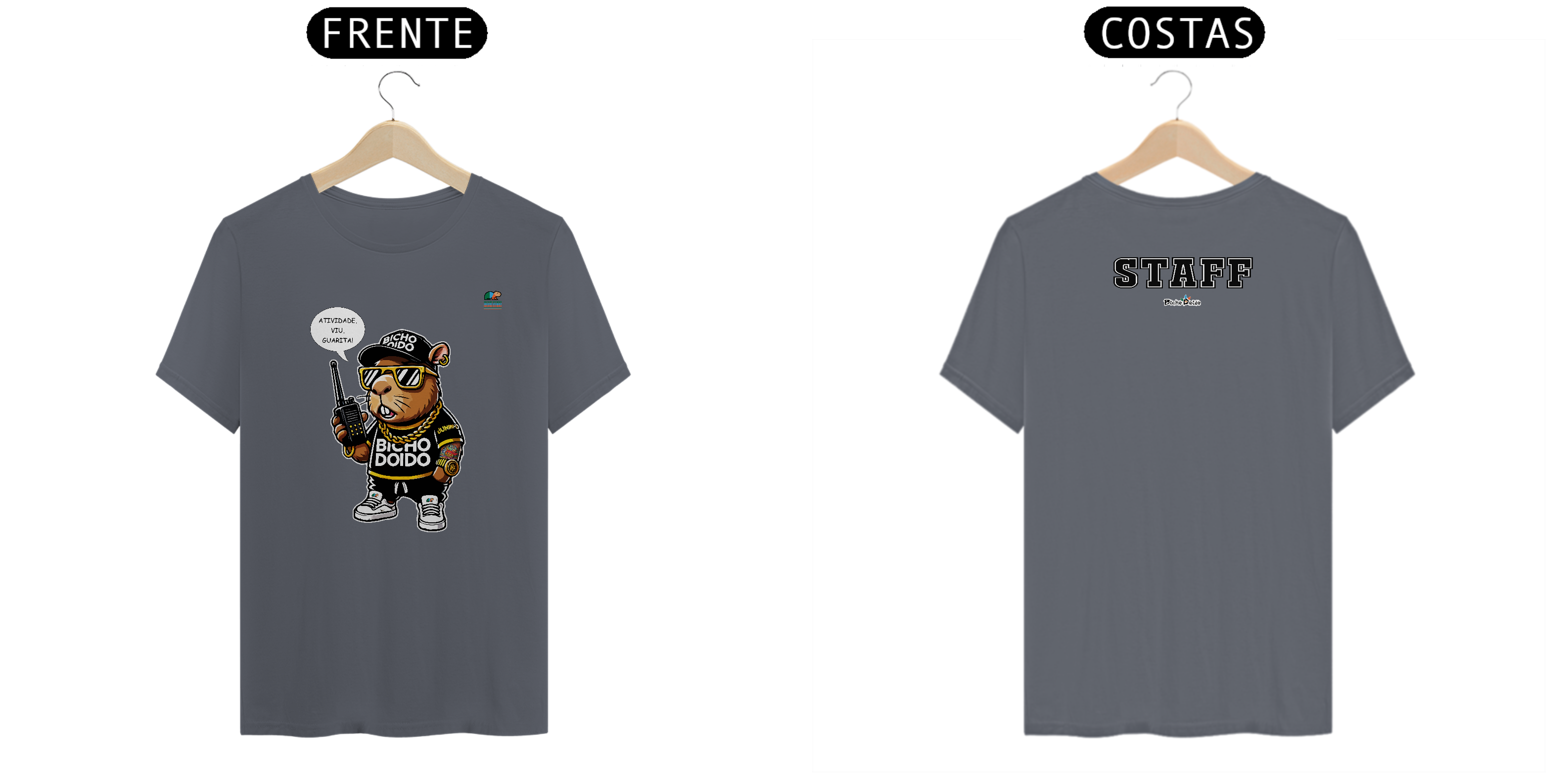 Nome do produto: Camiseta Classic, atividade viu guarita, Bicho Doido