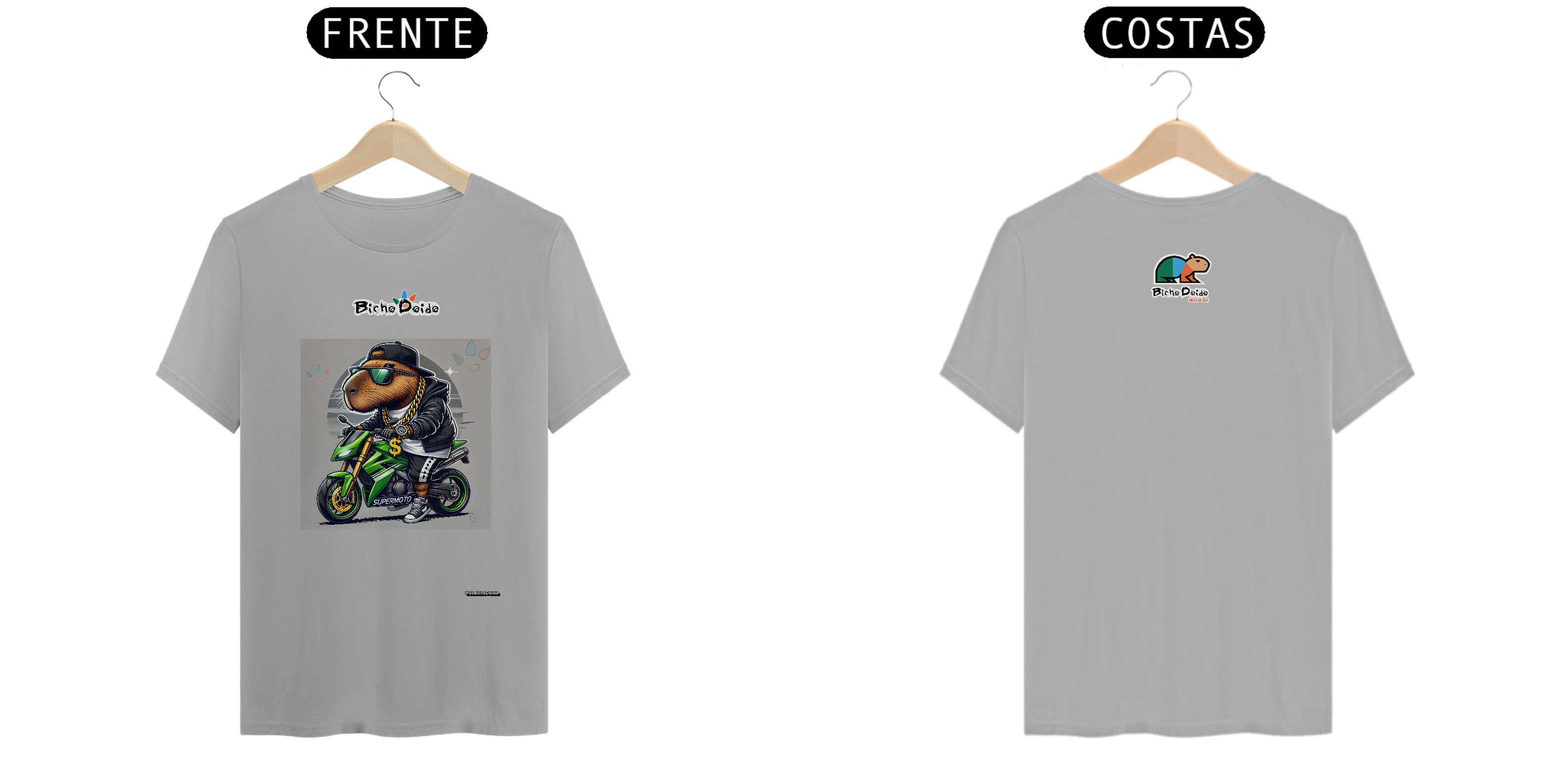 Nome do produto: Camiseta Classic, Supermoto, Bicho Doido