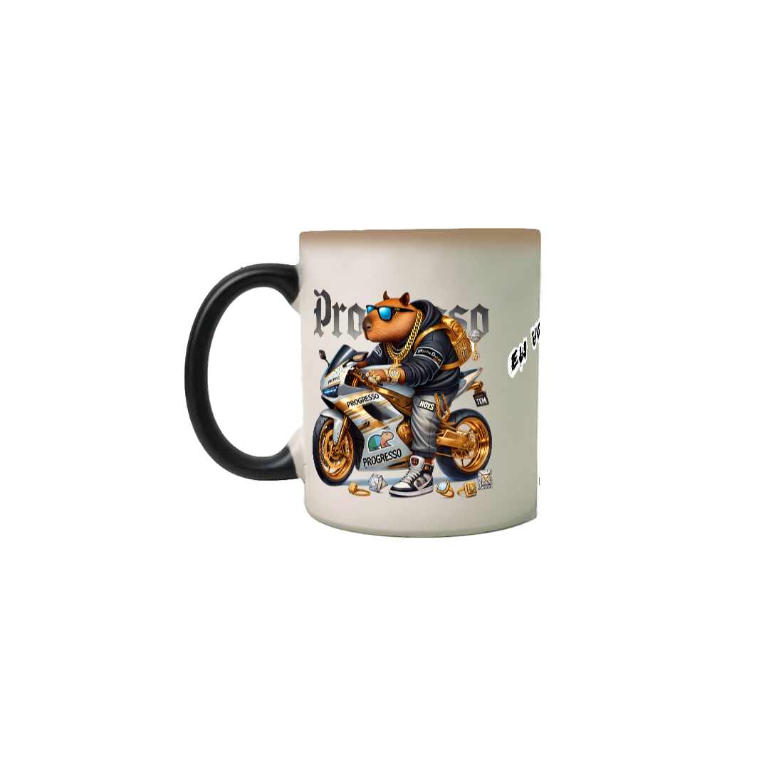 Nome do produto: Caneca Mágica, Eu vou Buscar, De foguetão prateado, Bicho Doido