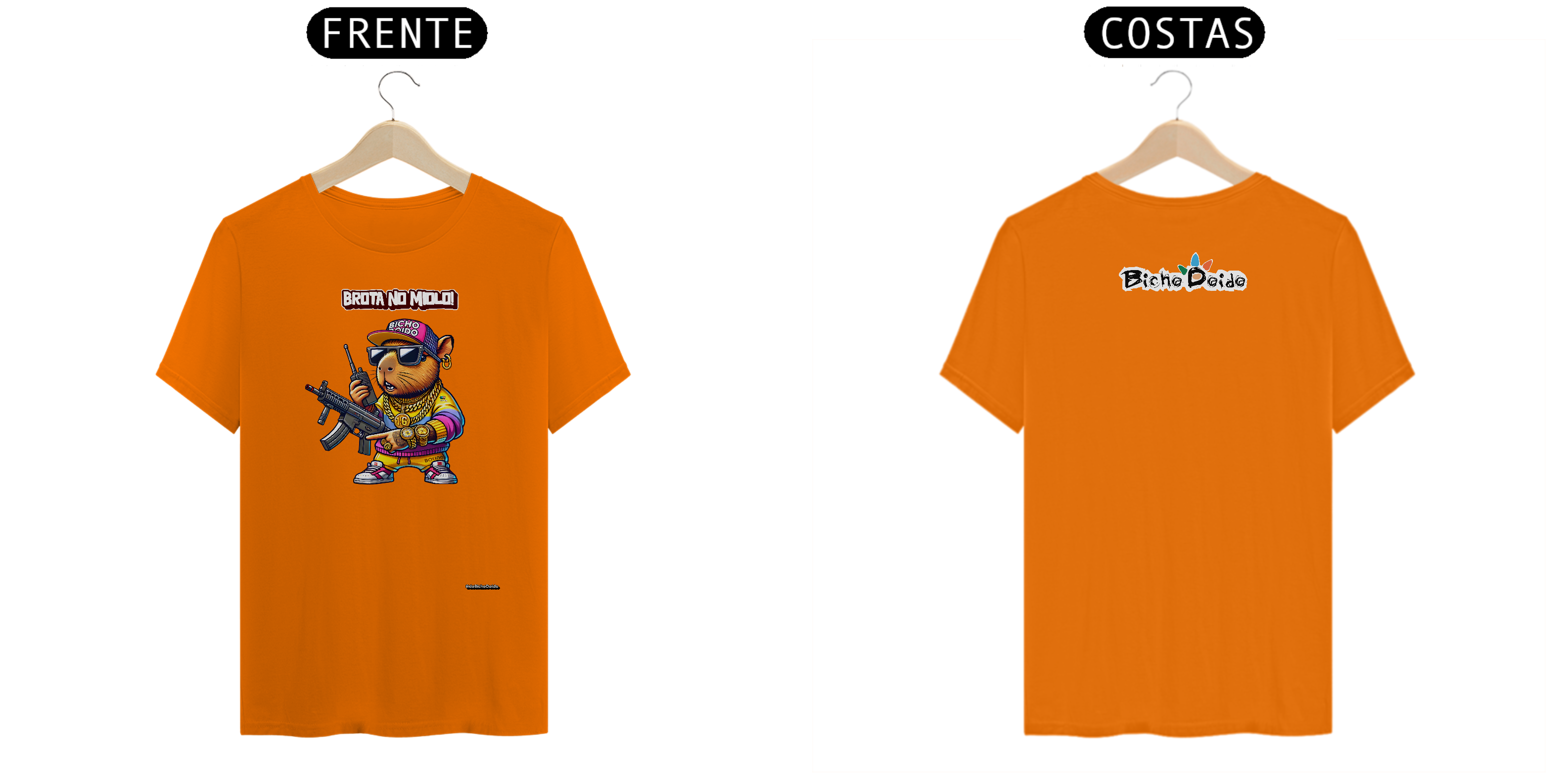 Nome do produto: Camiseta Classic, Brota no Miolo, Juninho, Bicho Doido