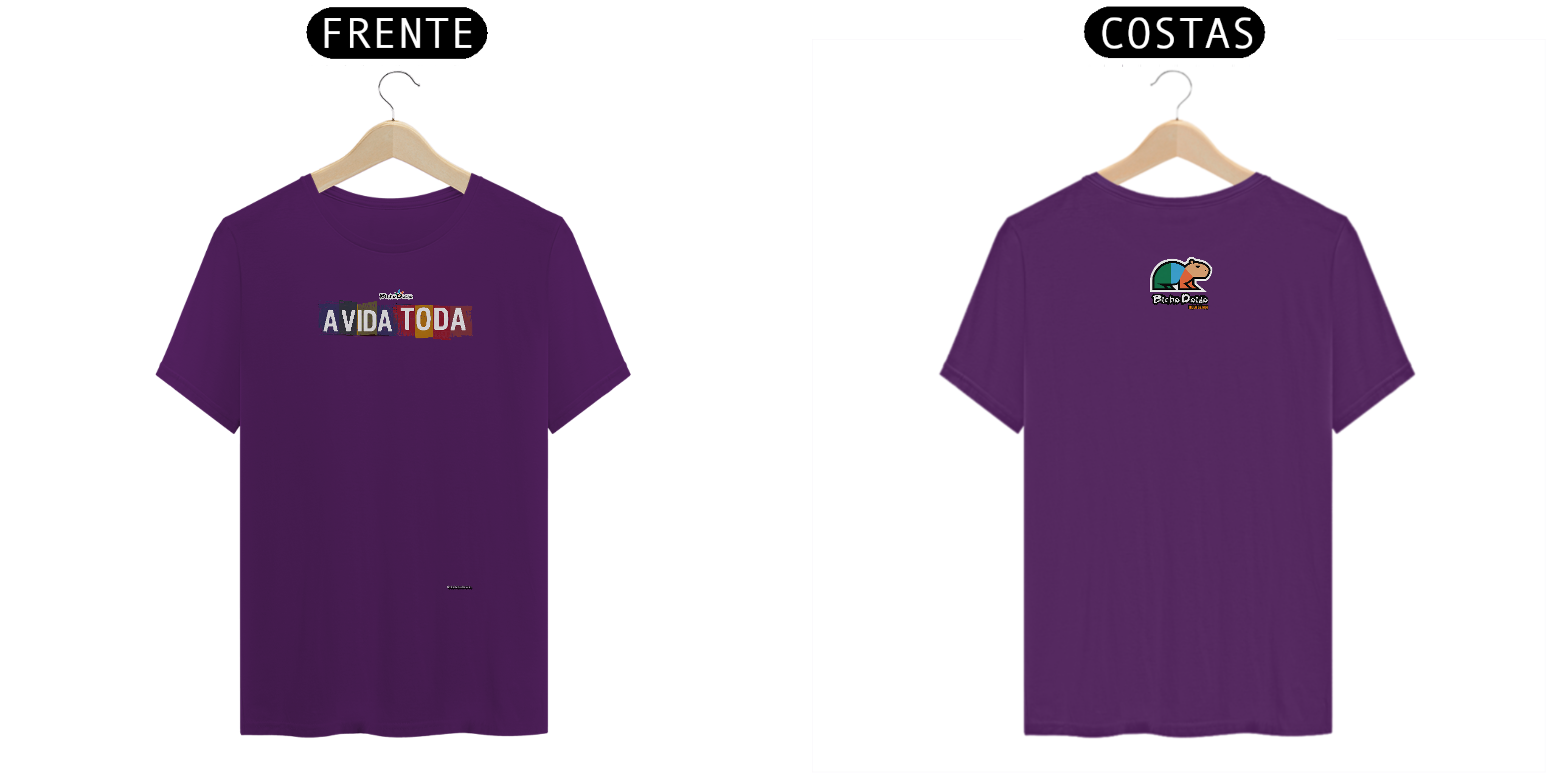 Nome do produto: Camiseta Classic, A vida toda, Bicho Doido