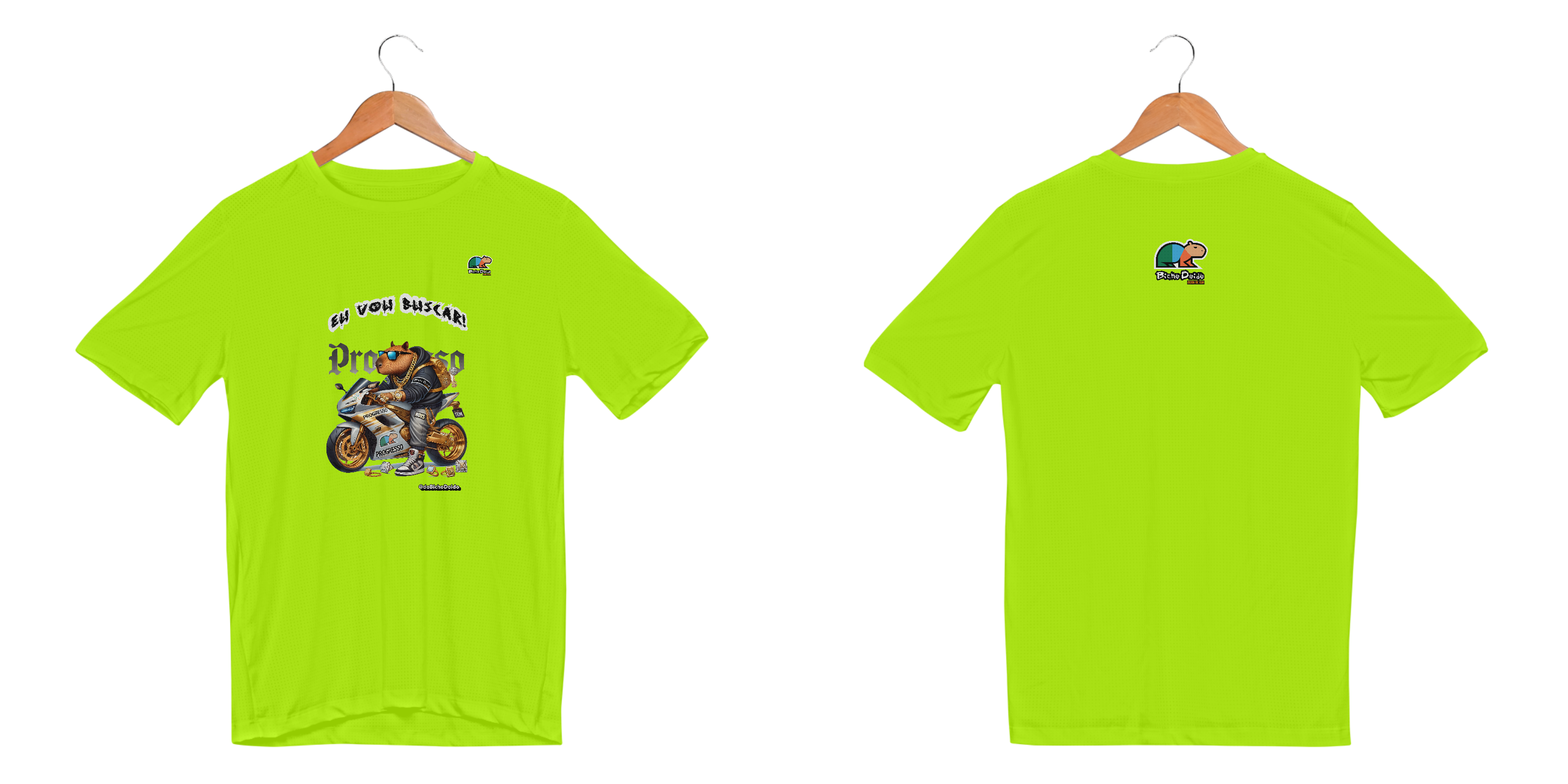 Nome do produto: Camiseta Sport Dry UV, Eu vou buscar, De foguetão prateado, Bicho Doido