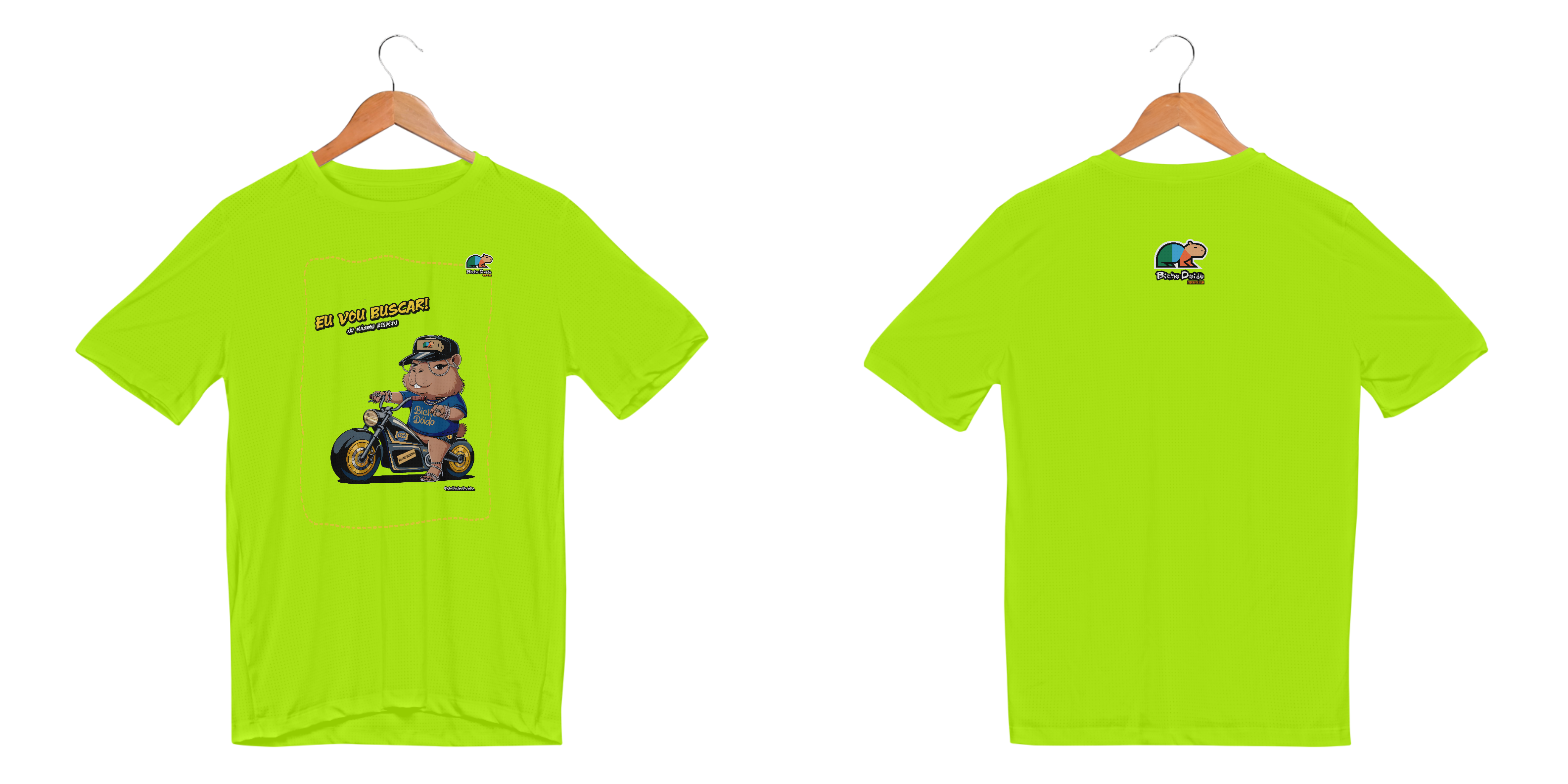 Nome do produto: Camiseta Sport Dry UV, Eu vou buscar, No pique da estradeira, Bicho Doido