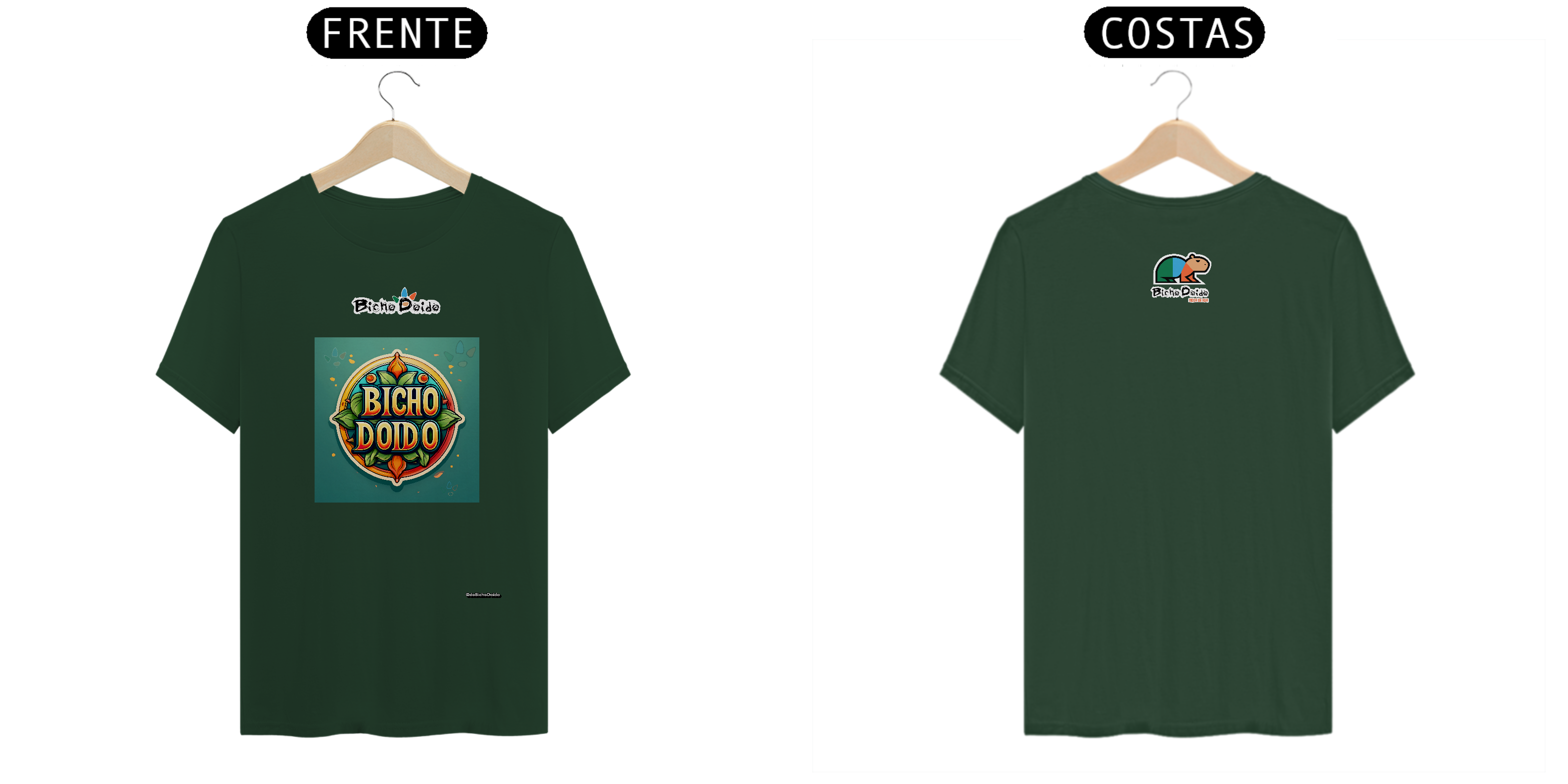 Nome do produto: Camiseta Classic, Viva o verde, Bicho Doido