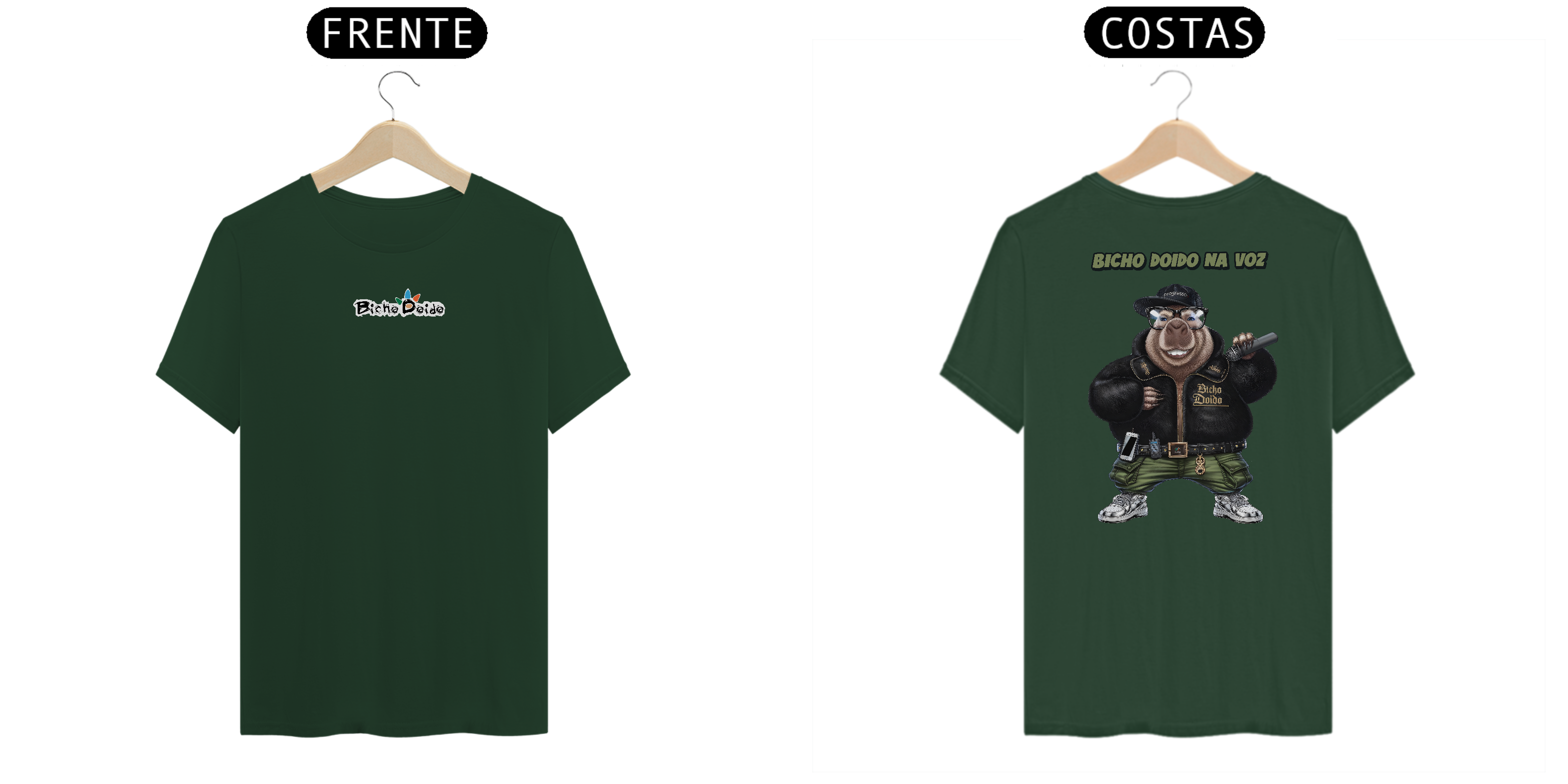 Nome do produto: Camiseta Classic, Bicho Doido na voz, MC, Bicho Doido