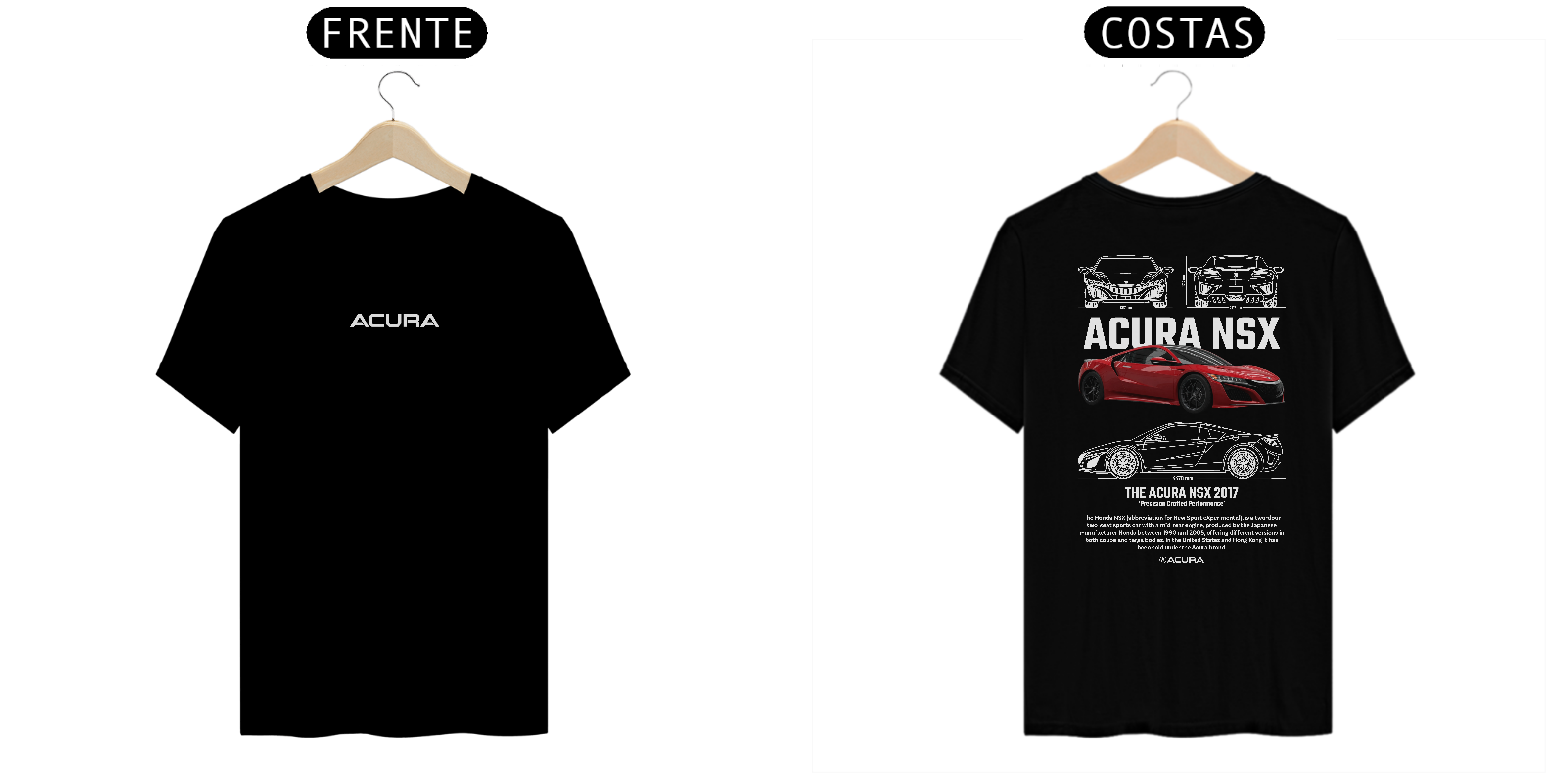Nome do produto: Camisa Acura NSX 2017