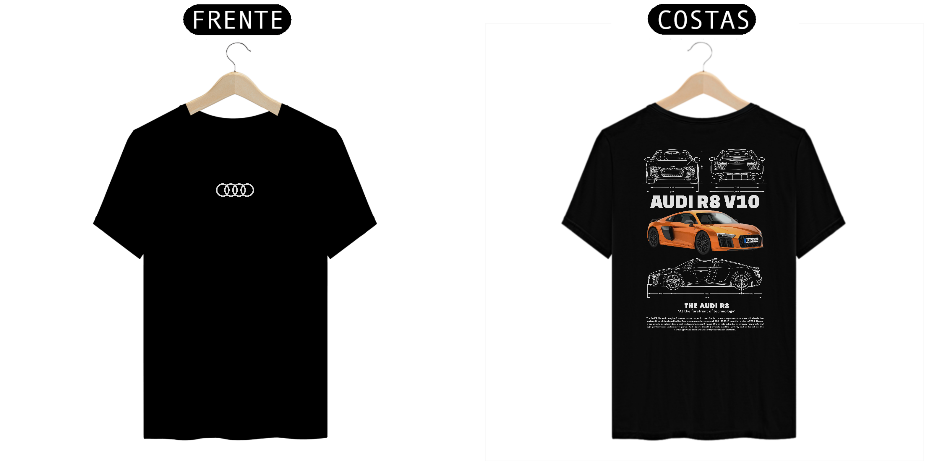 Nome do produto: Camisa Audi R8 V10