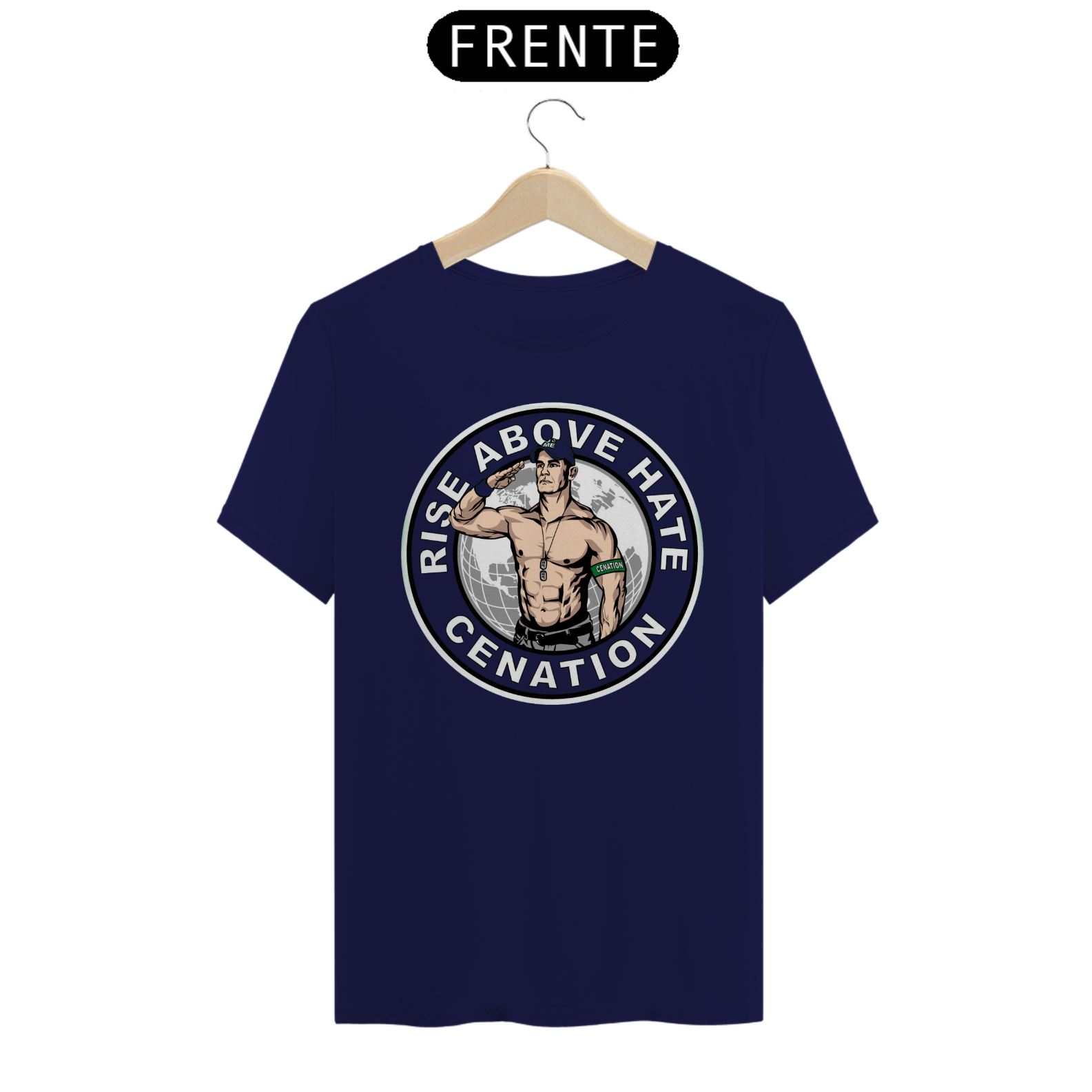 Nome do produto: Camiseta John Cena - RISE ABOVE HATE Cenation