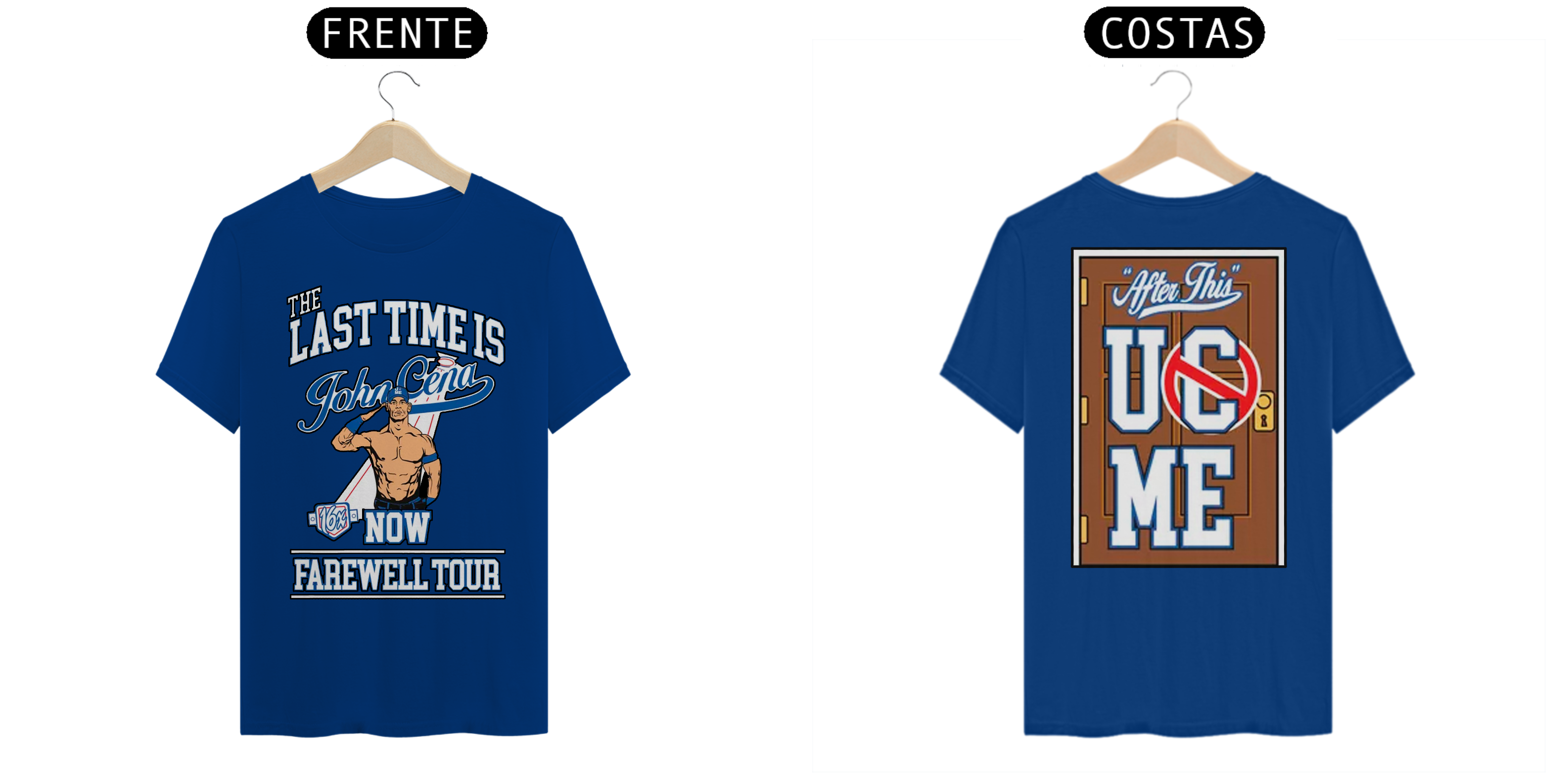 Nome do produto: Camiseta John Cena - Youth Blue  Farewell Tour 2025