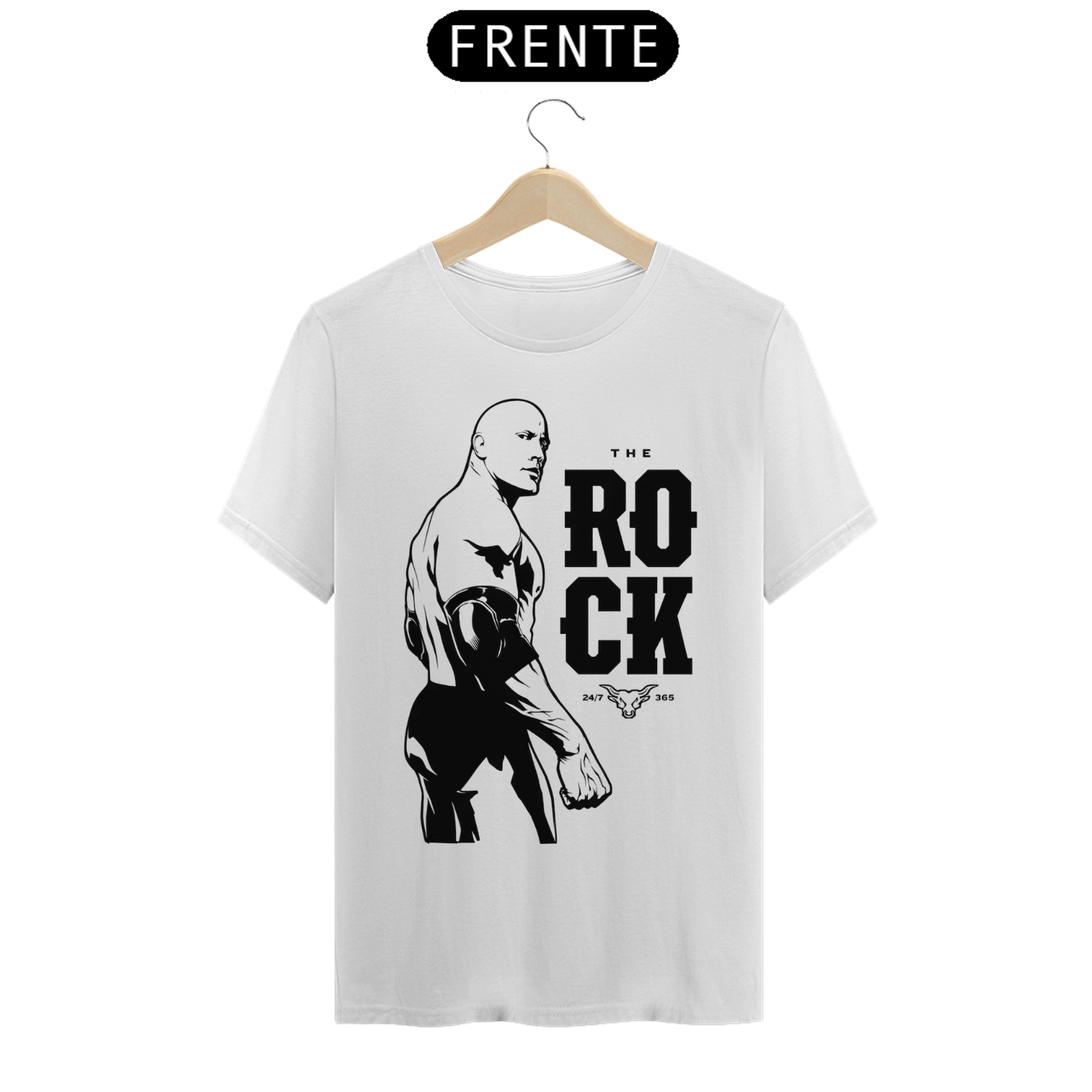 Nome do produto: Camiseta The Rock - 27/7 365