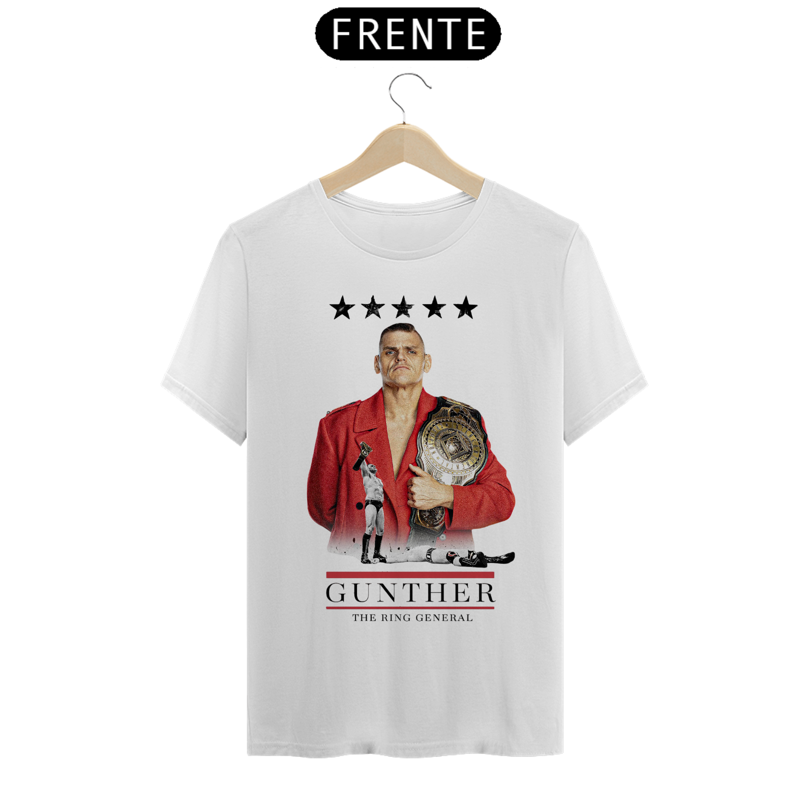 Nome do produto: Camiseta Gunther - The Ring General IC TITLE