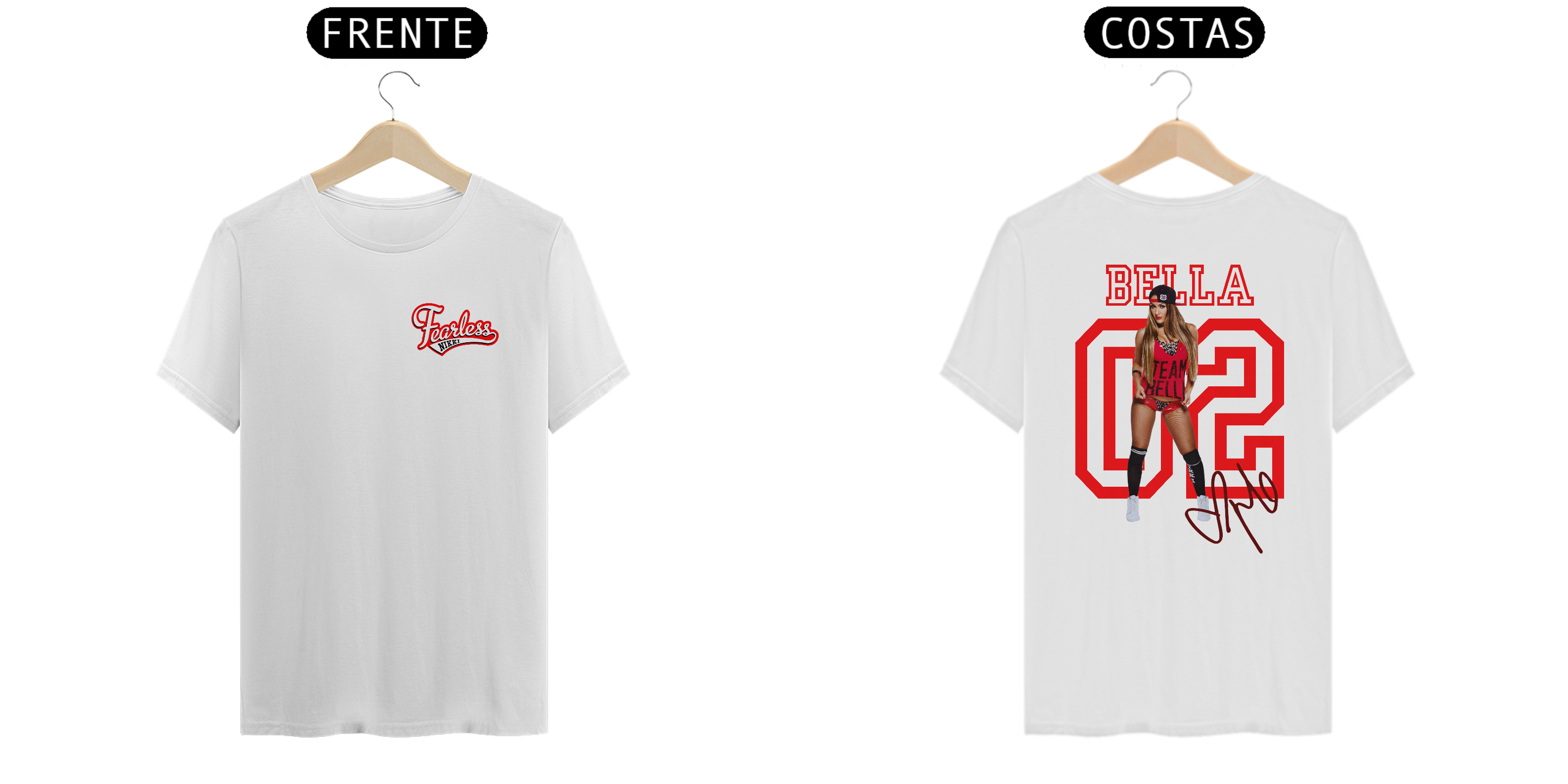 Nome do produto: Camiseta Nikki Bella - branca