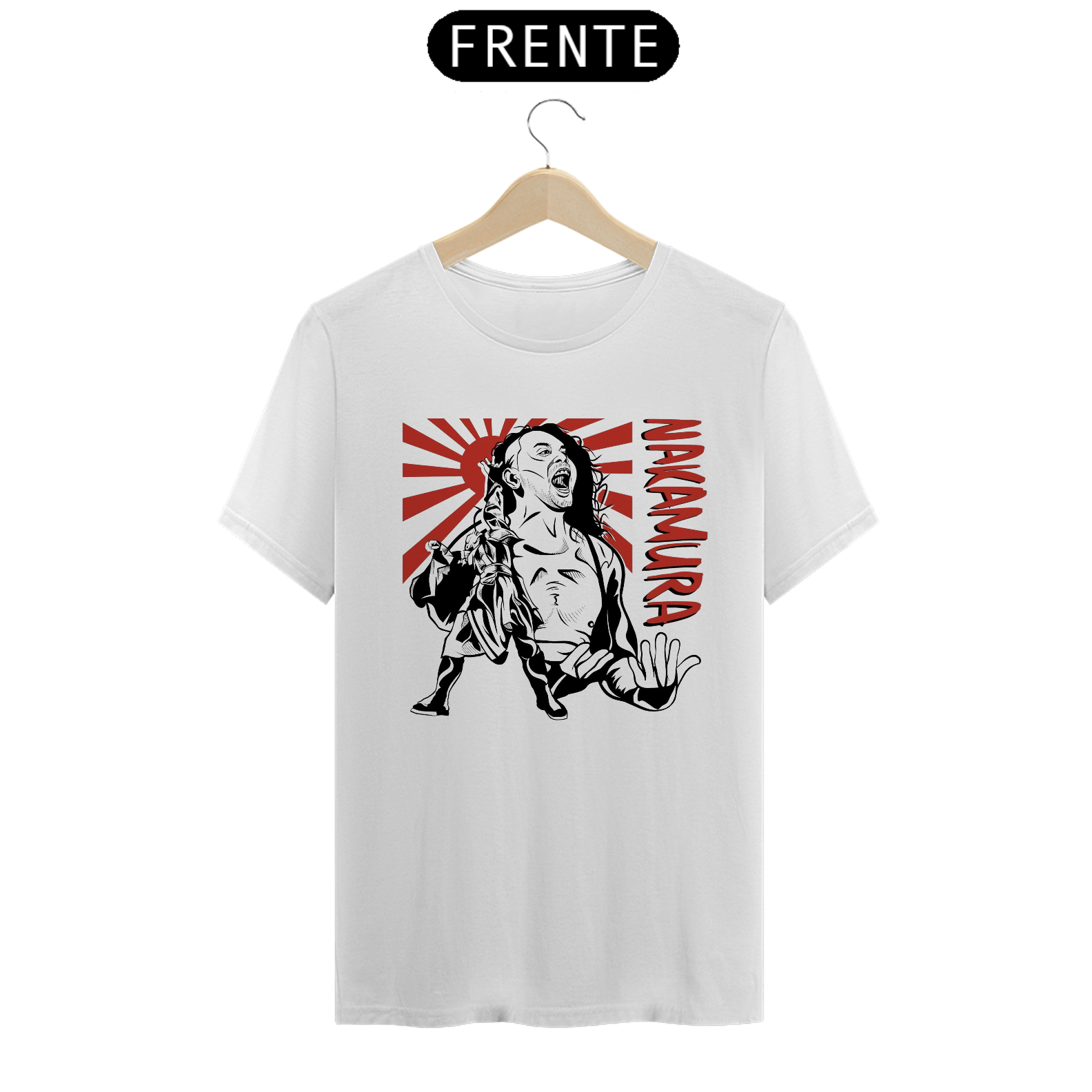 Nome do produto: Camiseta Shinsuke Nakamura - branca