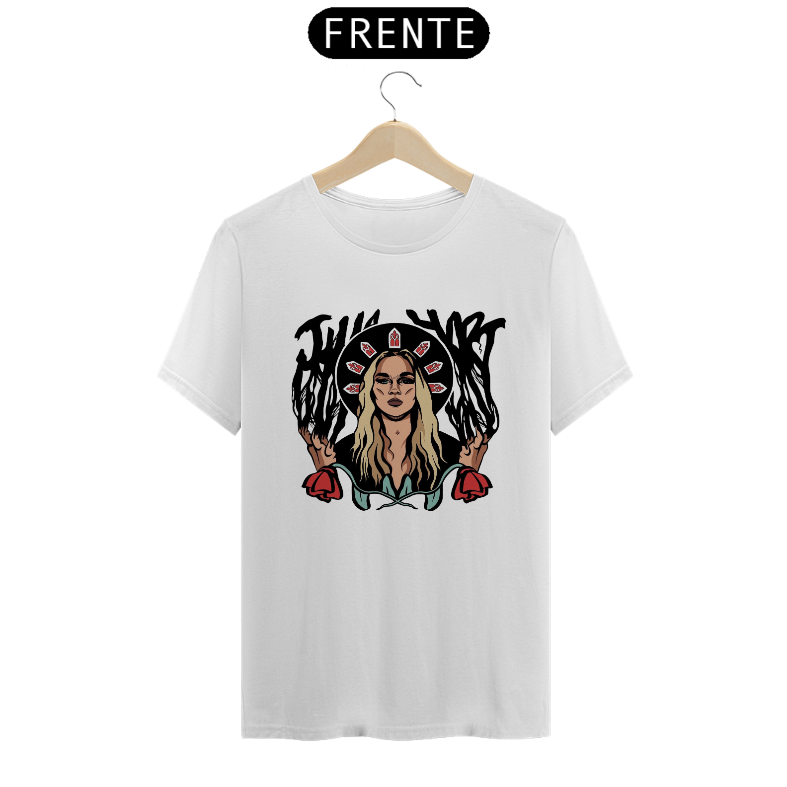 Nome do produto: Camiseta Julia Hart AEW - branca