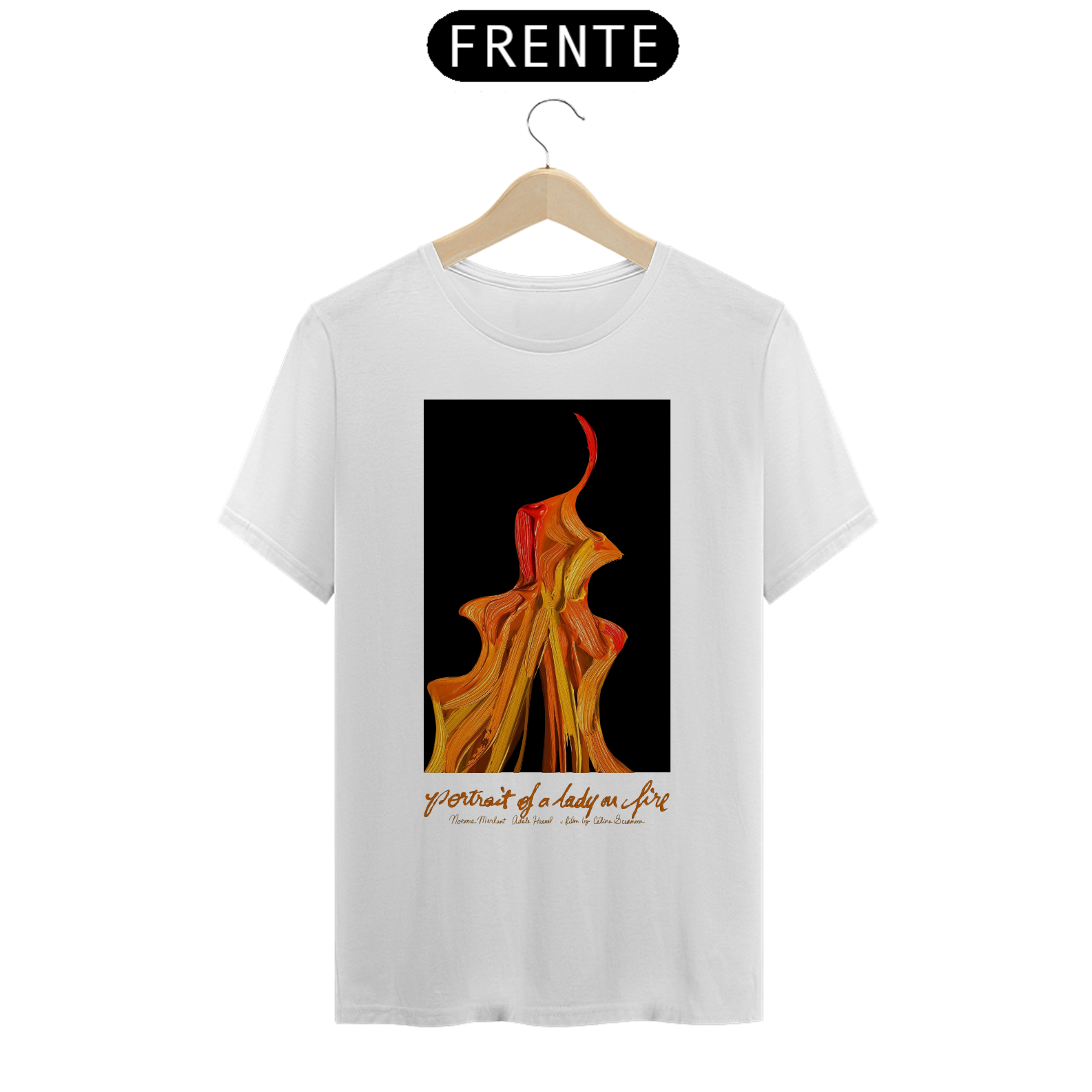 Nome do produto: Camiseta Portrait of a Lady On Fire - Retrao de uma jovem em chamas