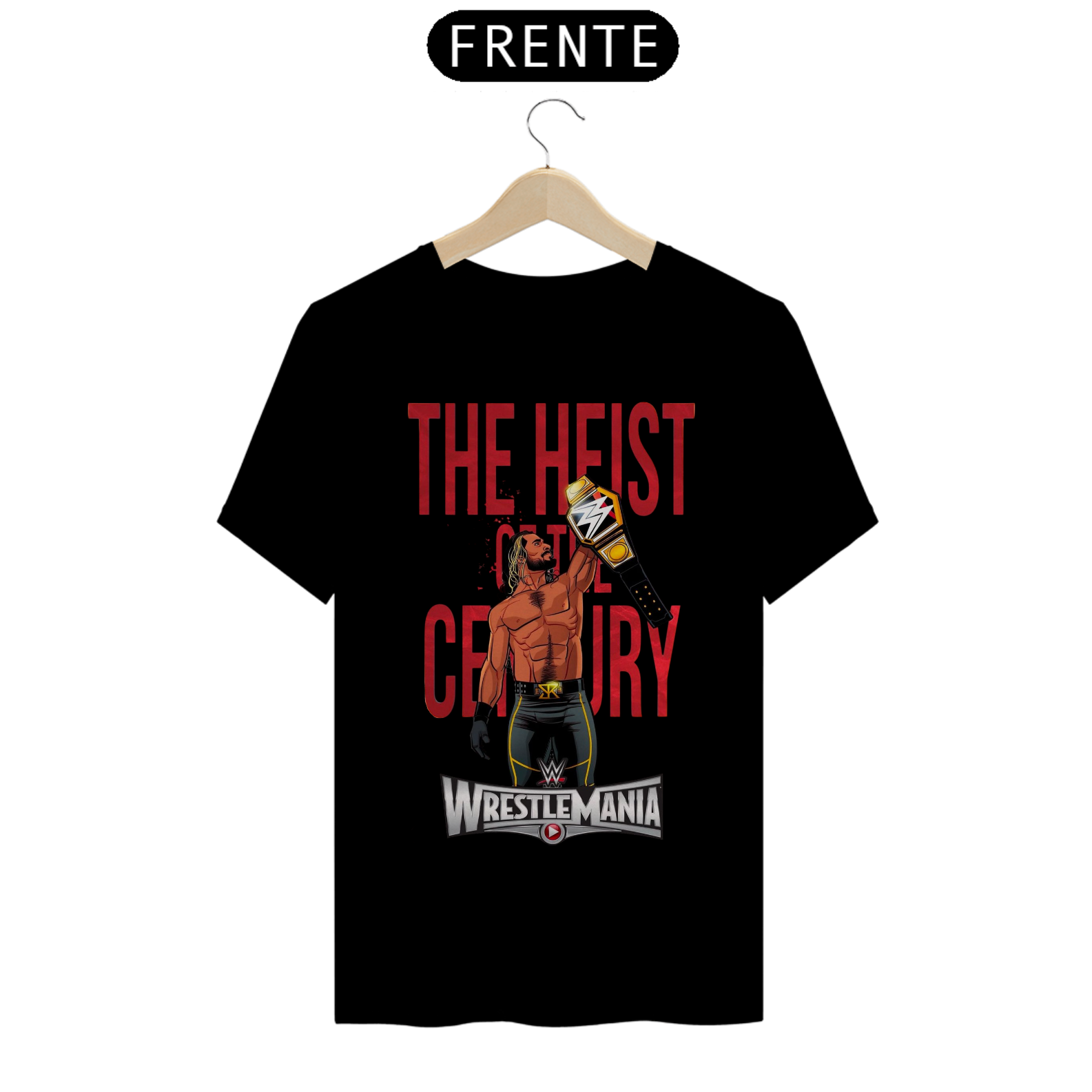 Nome do produto: Camiseta Seth Rollins - The Heist of The Century