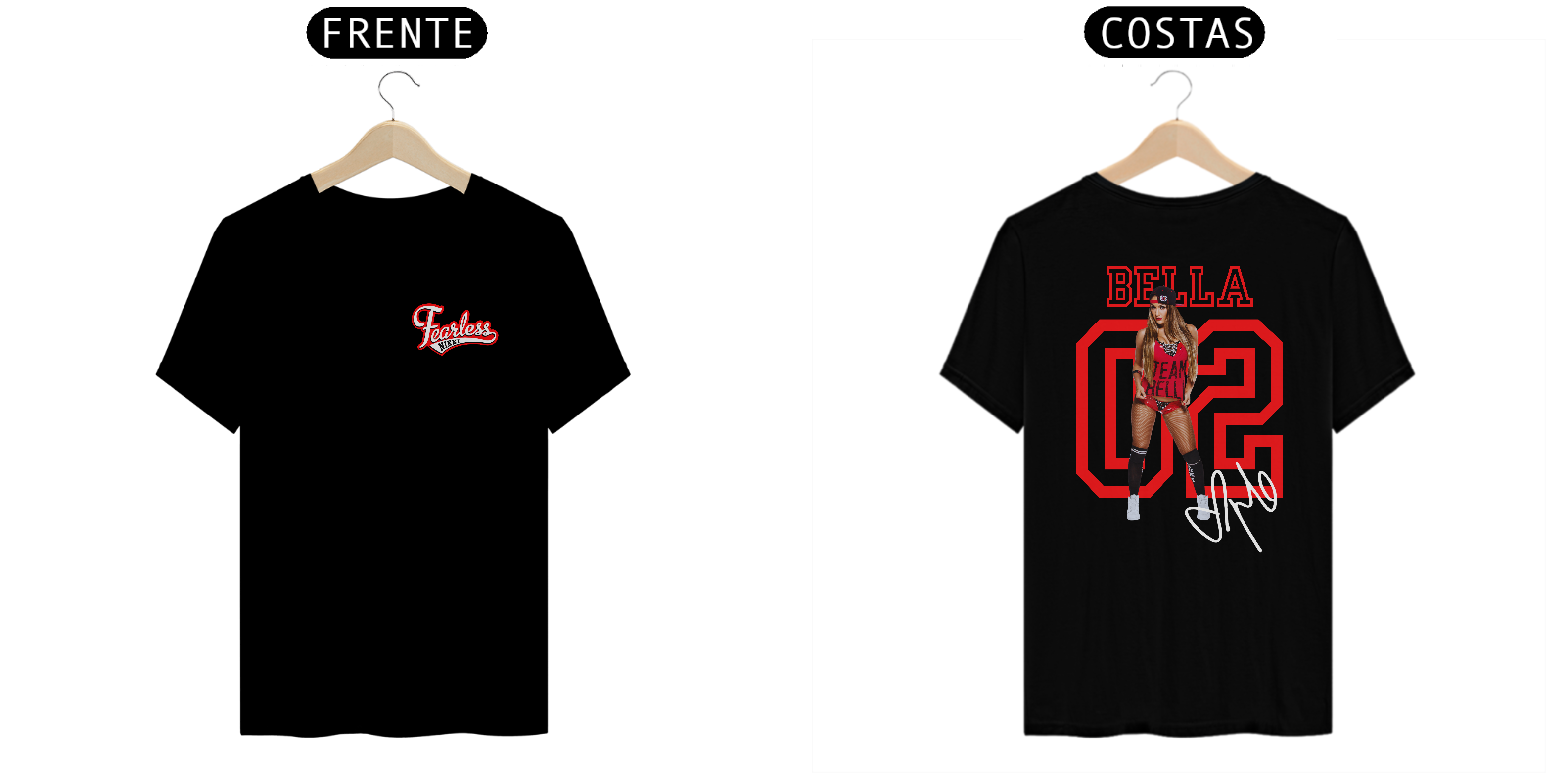 Nome do produto: Camiseta Nikki Bella - preta