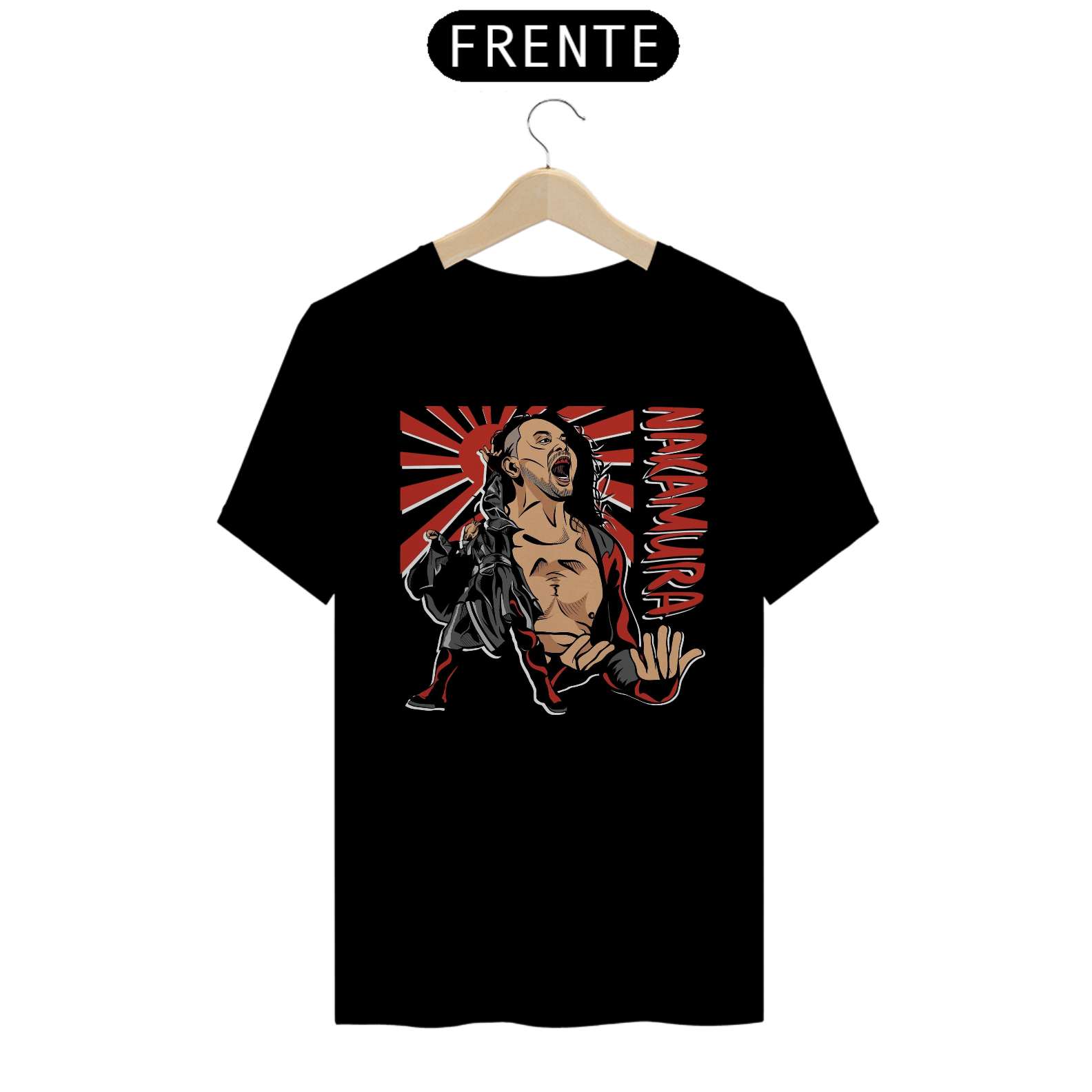 Nome do produto: Camiseta Shinsuke Nakamura - preta