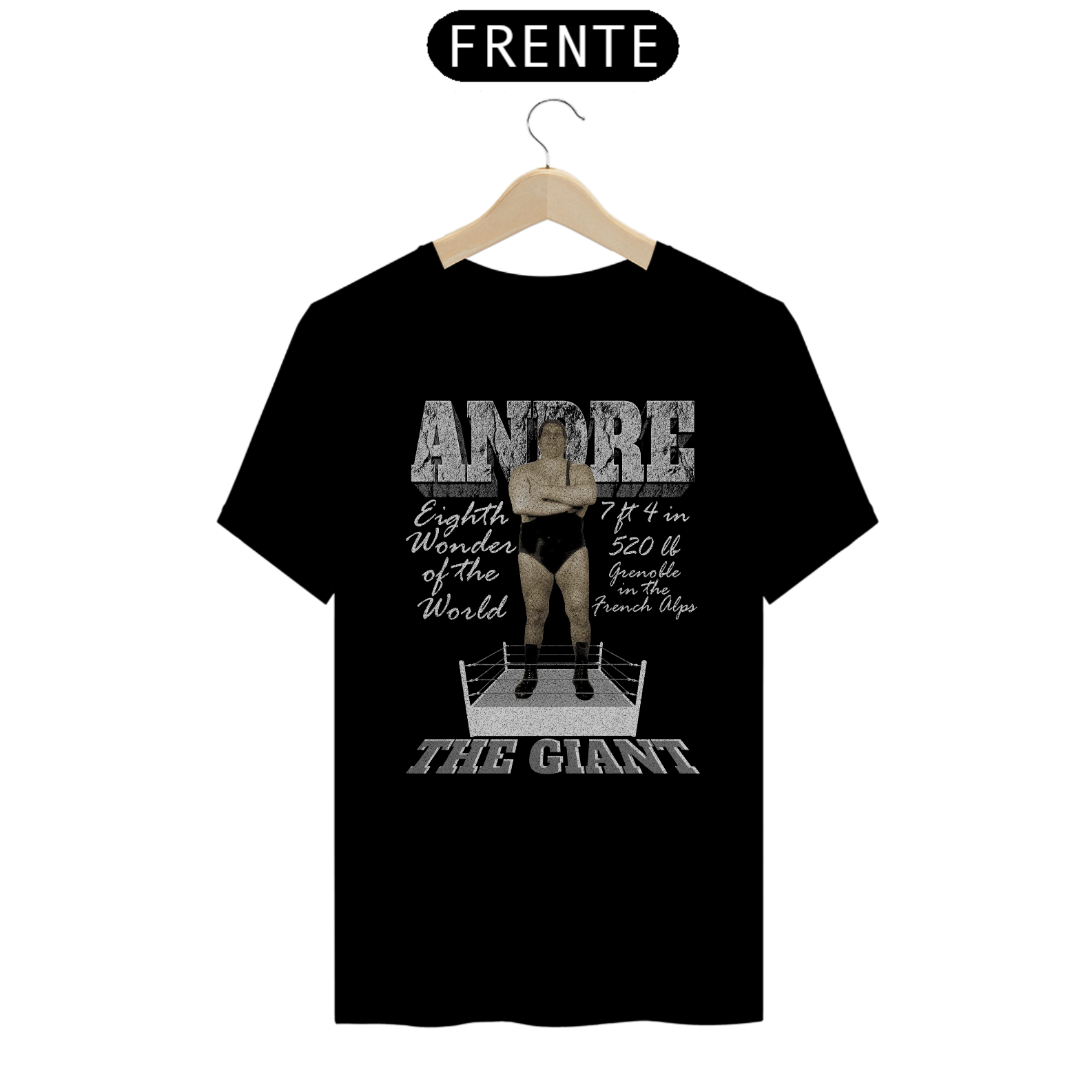 Nome do produto: Camiseta Andre The Giant 