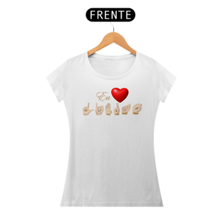 Camiseta Classic Feminina Libras Coração