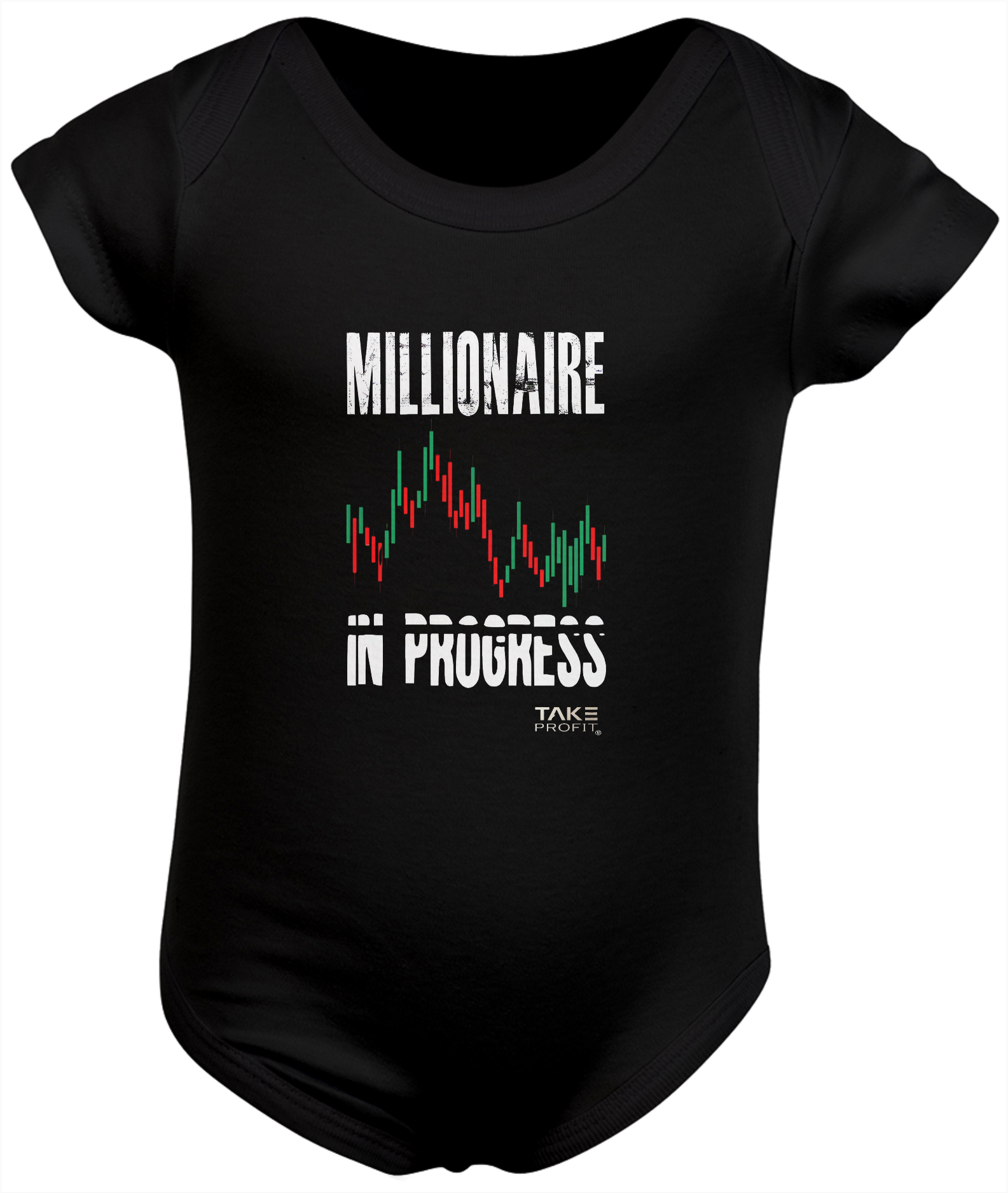 Nome do produto: Body baby Millionaire In Progress (letra branca)