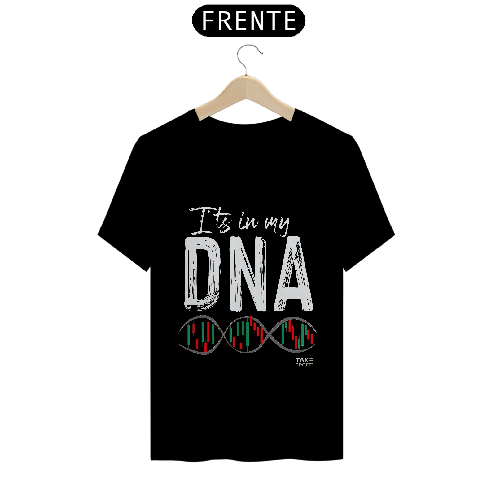 Nome do produto: Camisa DNA fundo preto 