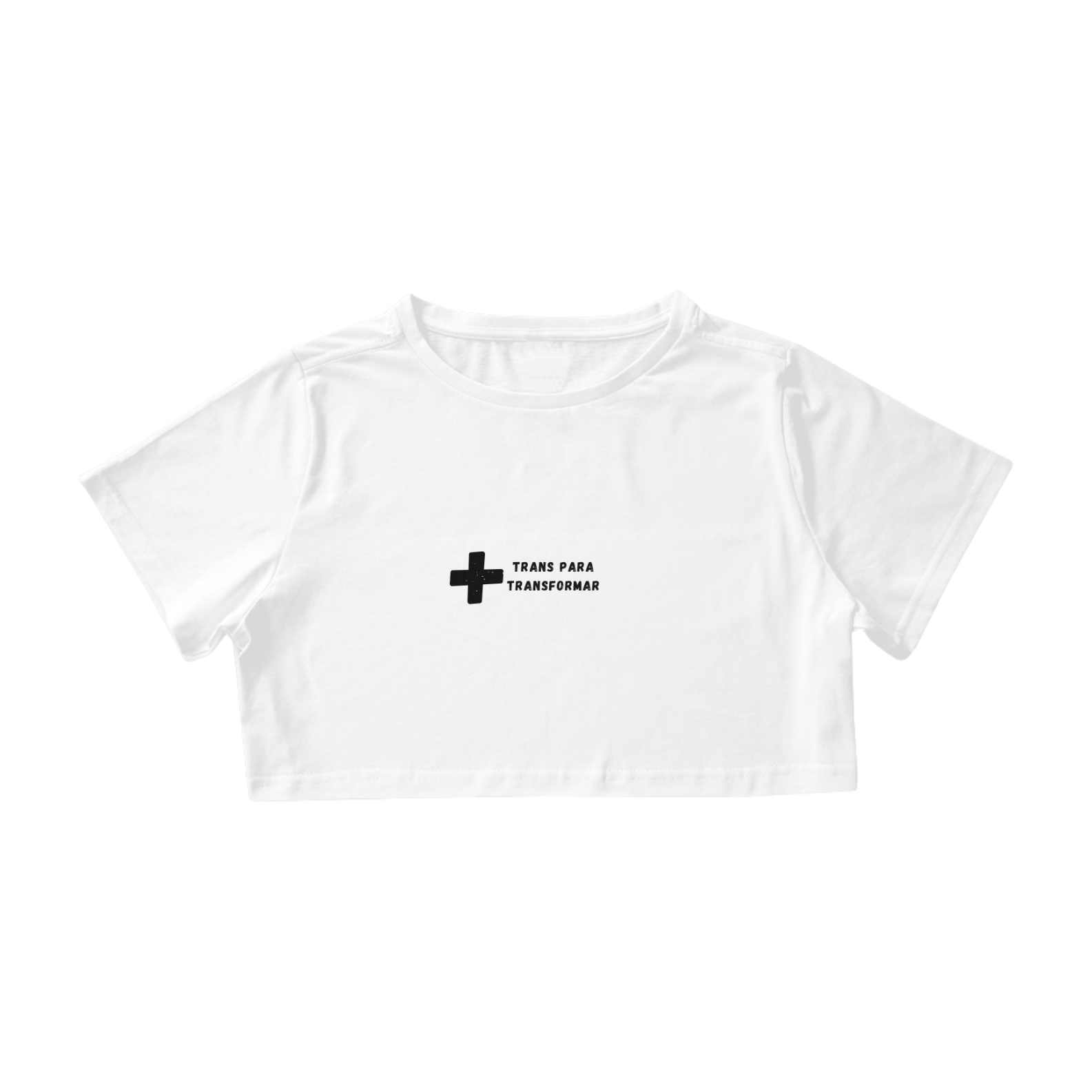 Nome do produto: Cropped Branco +Trans Para Transfromar