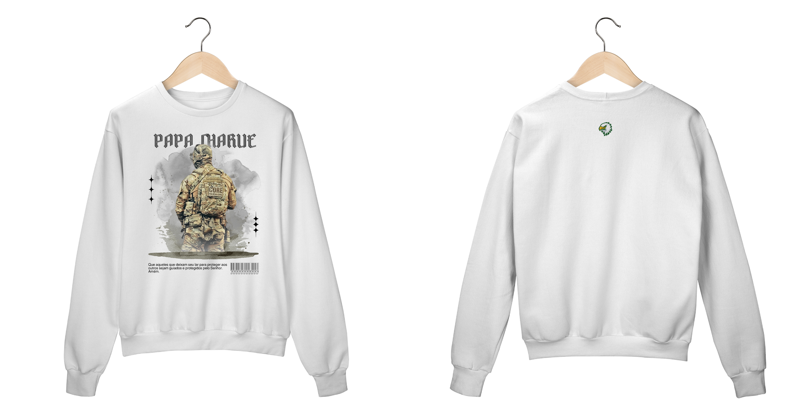 Nome do produto: PAPA CHARLIE - MOLETOM CLARO