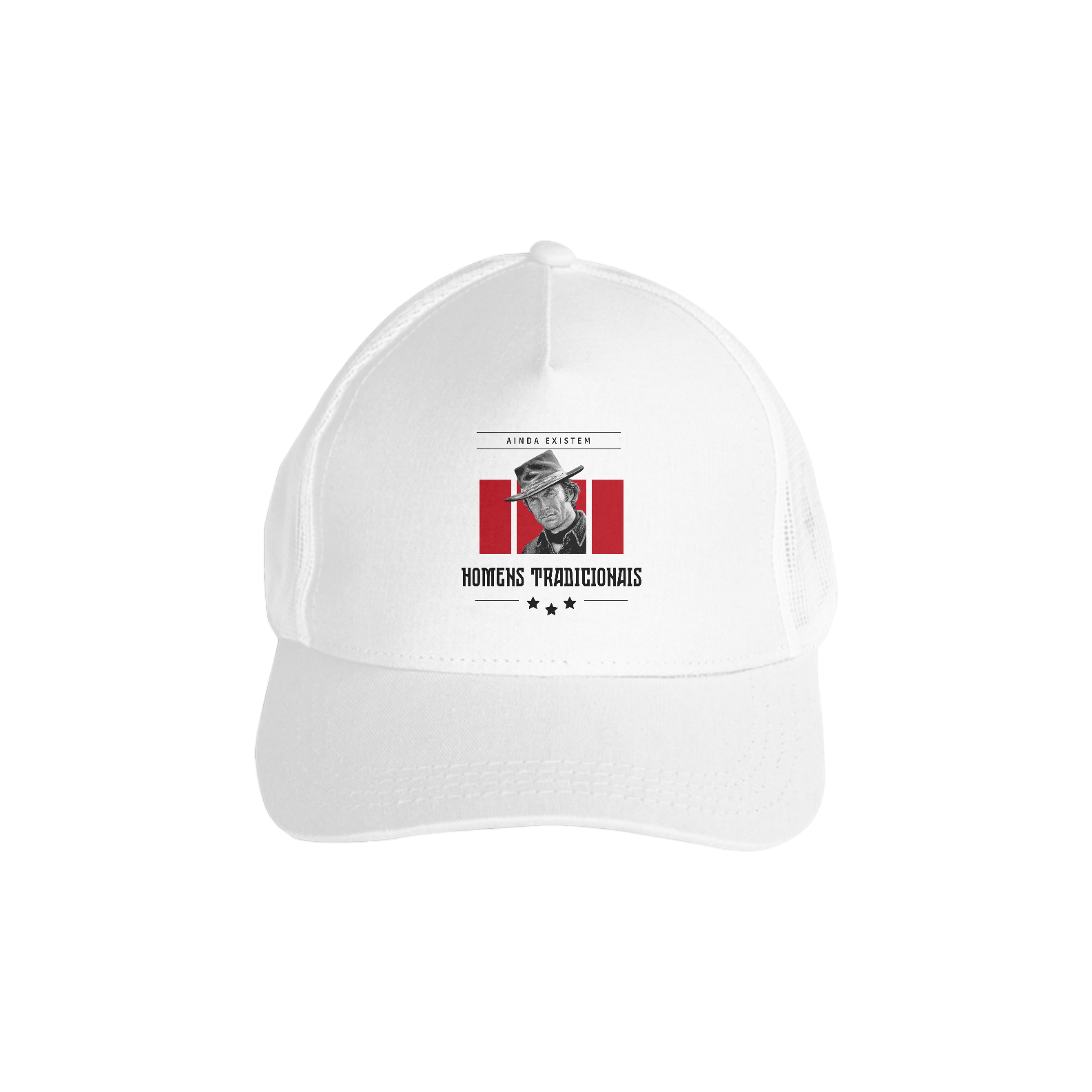 Nome do produto: HOMENS TRADICIONAIS - BONÉ BRANCO