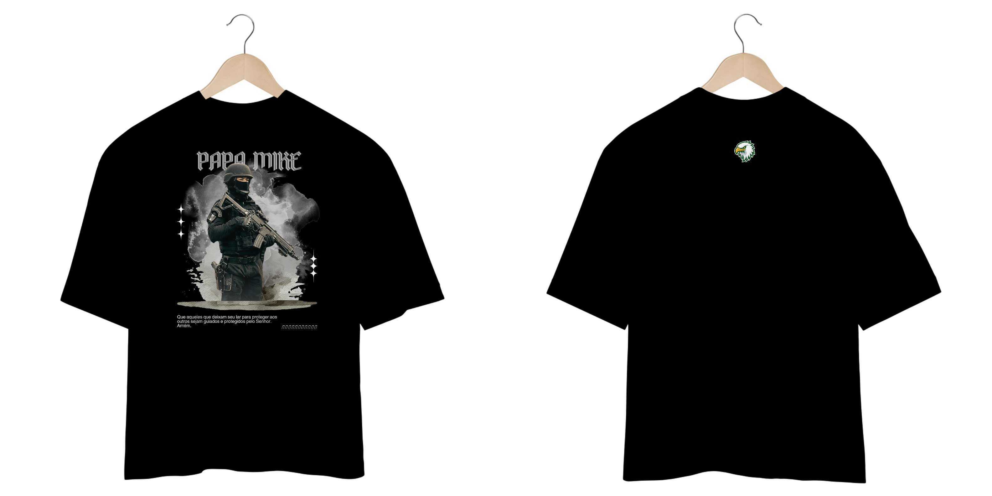 Nome do produto: PAPA MIKE - OVERSIZED ESCURA