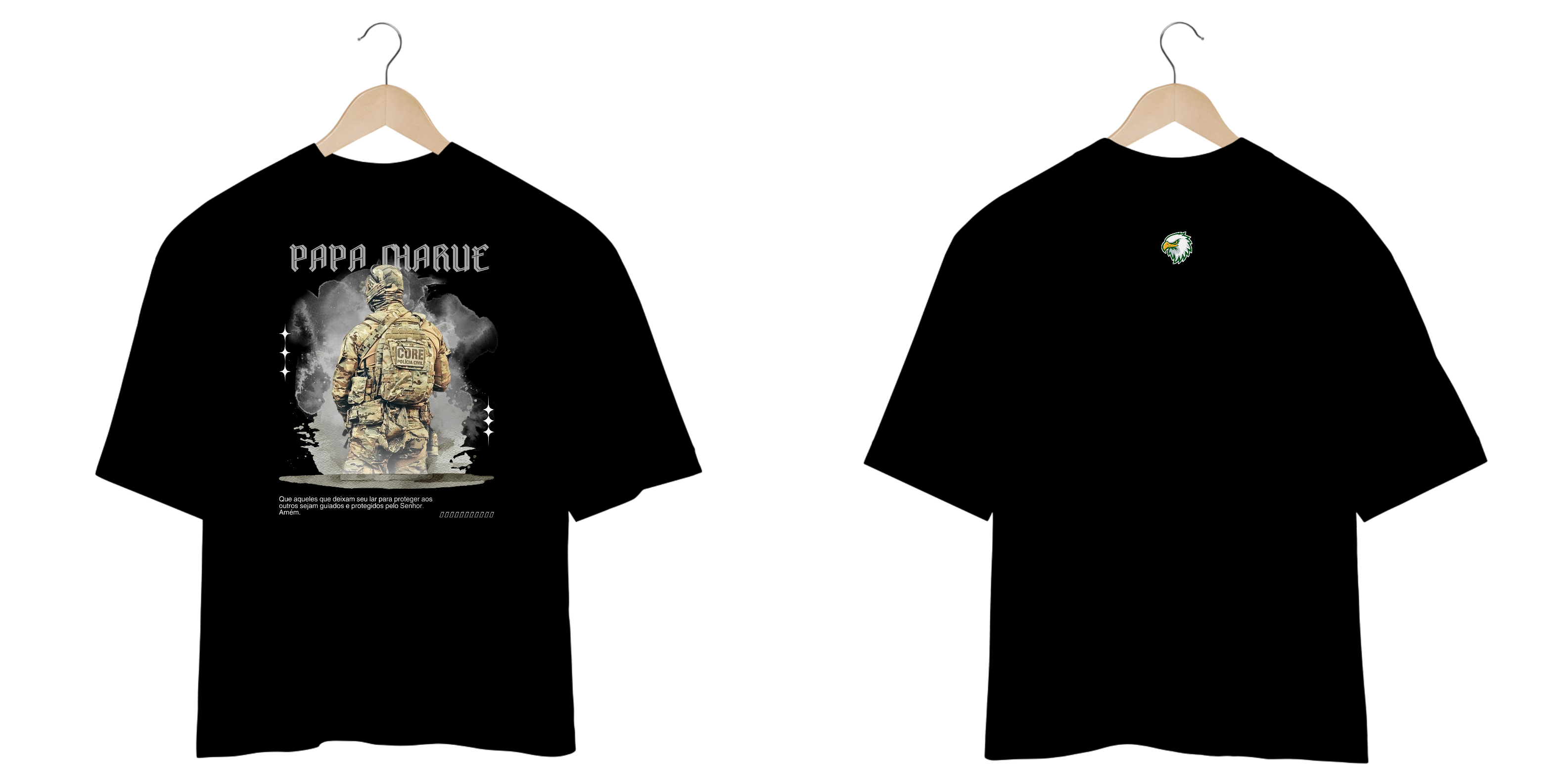 Nome do produto: PAPA CHARLIE - OVERSIZED ESCURA