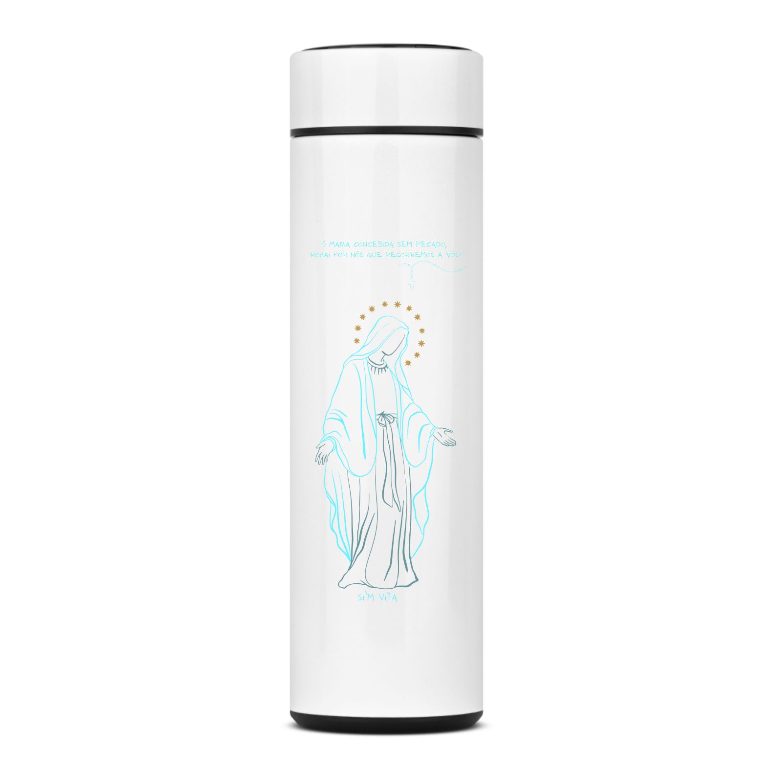 Nome do produto: Garrafa Térmica Nossa Senhora das Graças