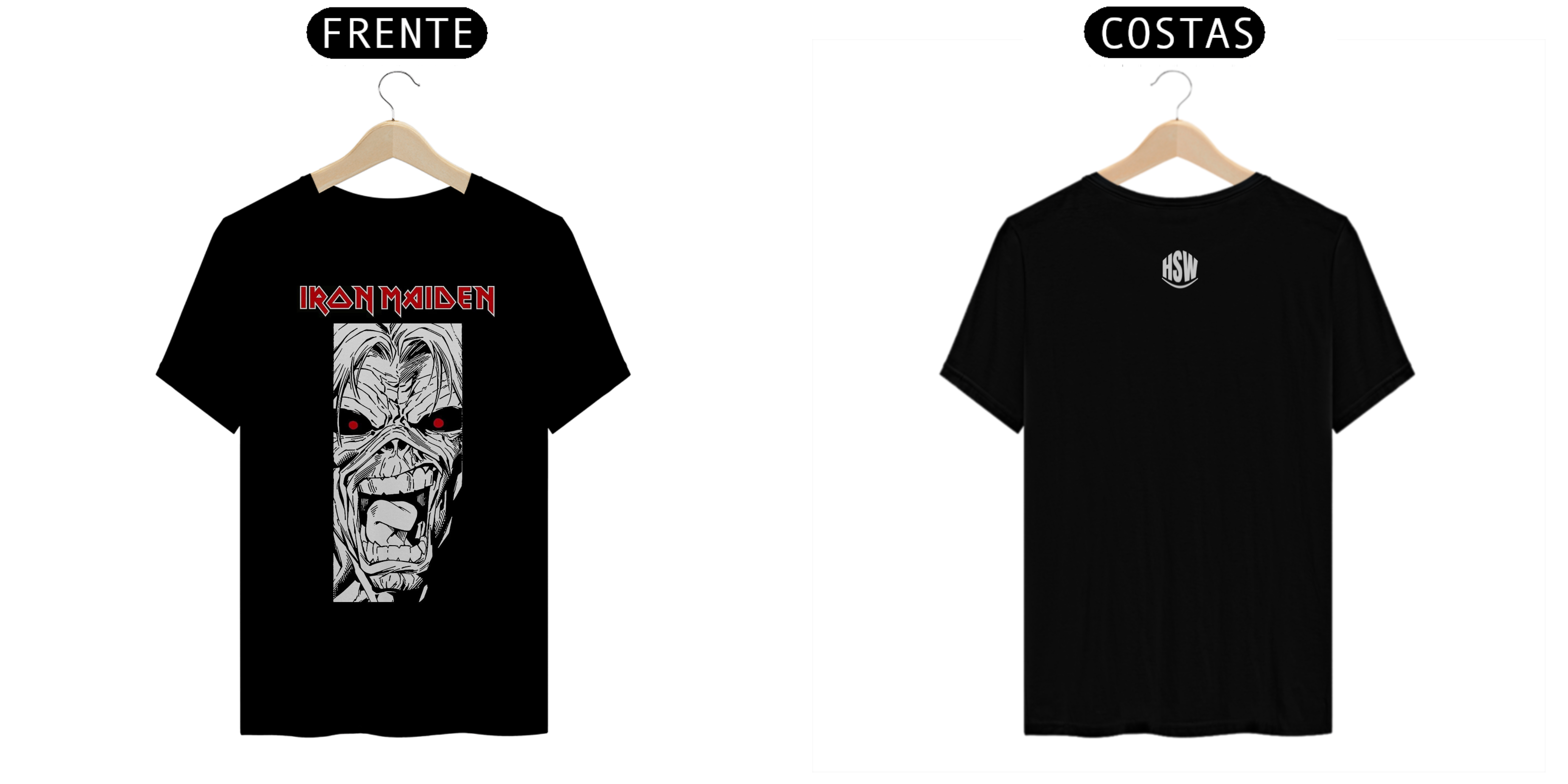 Nome do produto: Camisa Iron Maiden – Coleção Camisas de Rock: O Poder do Heavy Metal em Cada Detalhe