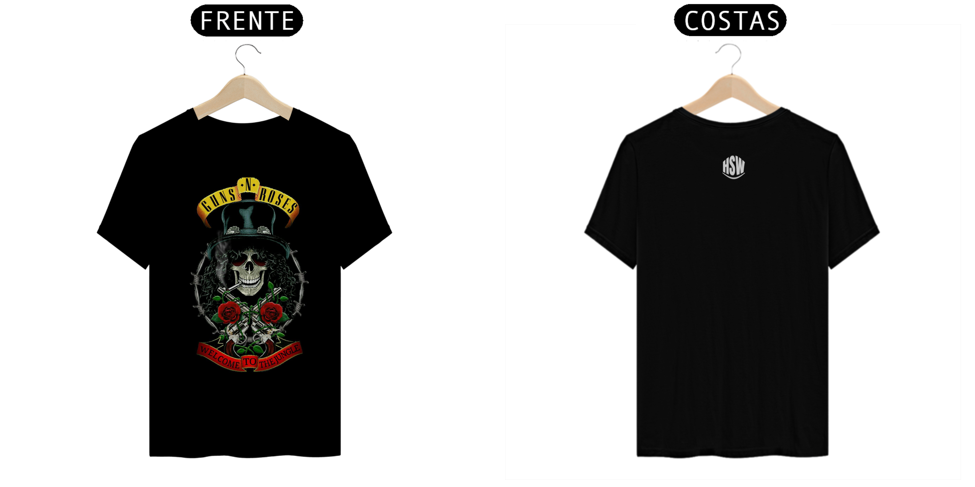 Nome do produto: Camisa Guns N\' Roses – Coleção Camisas de Rock: O Espírito do Rock N\' Roll em Cada Detalhe