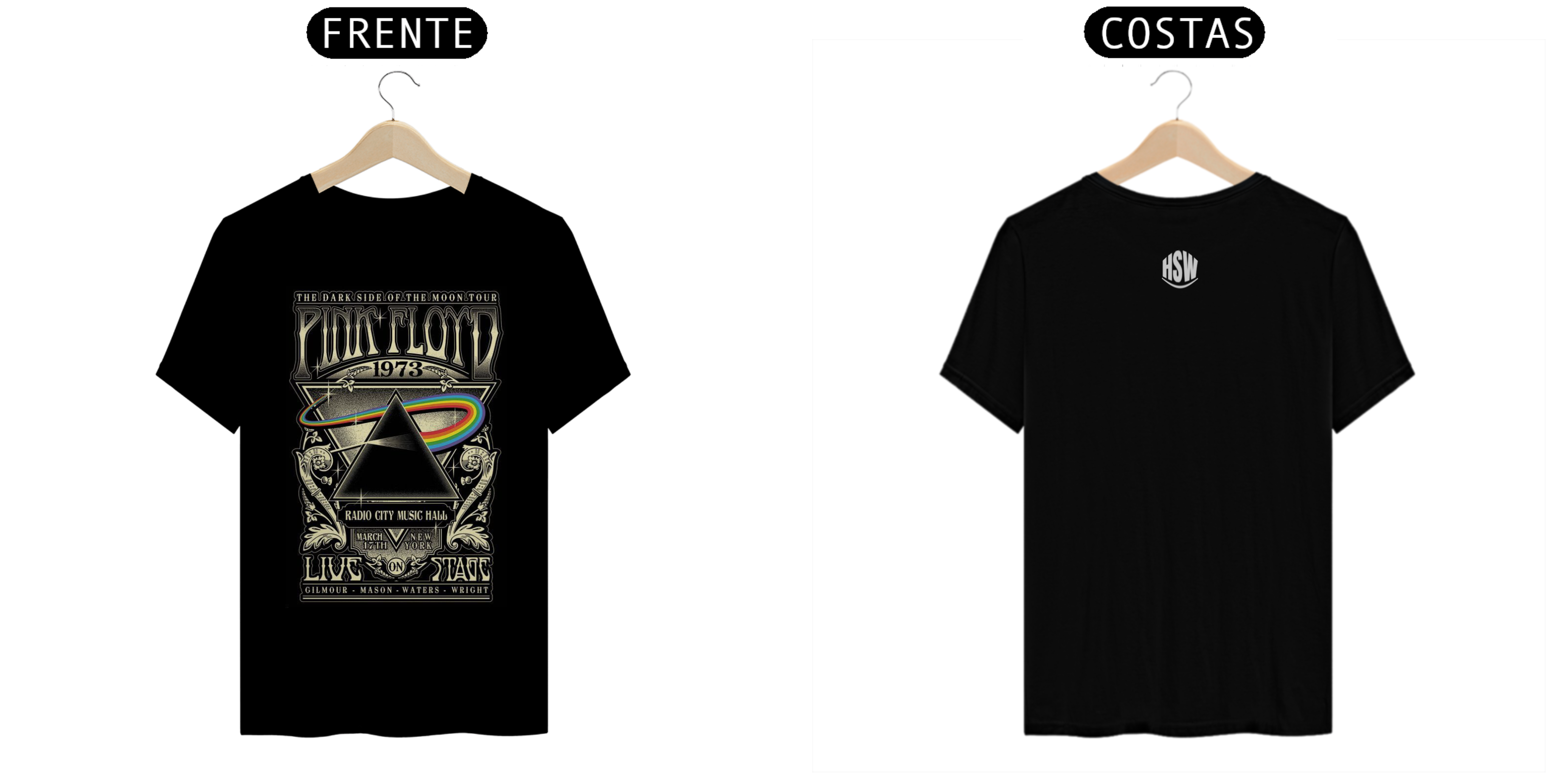 Nome do produto:  Camisa Pink Floyd – Coleção Camisas de Rock: A Mente do Rock Psicodélico em Cada Detalhe