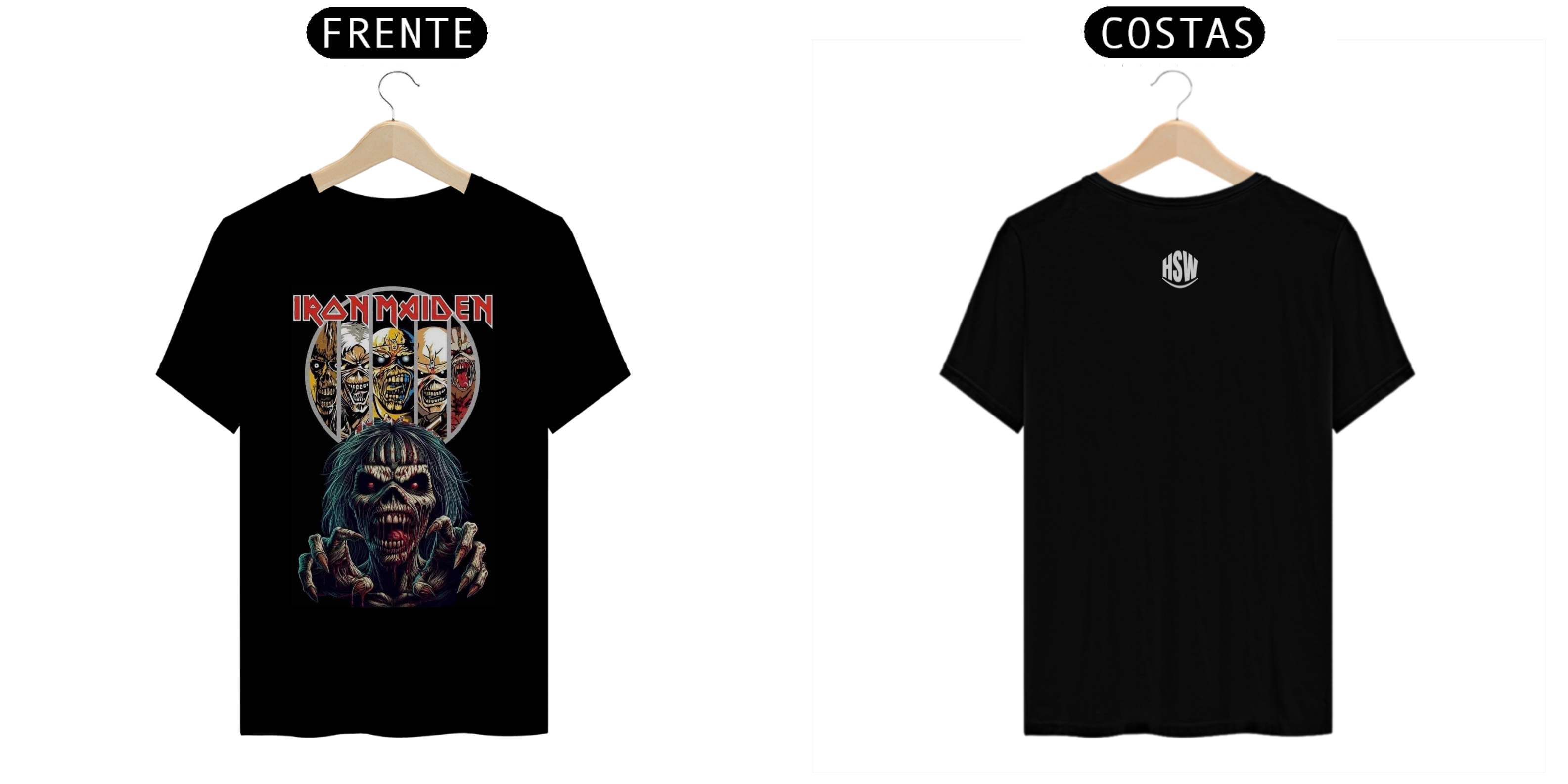 Nome do produto: Camisa Iron Maiden – Coleção Camisas de Rock: O Poder do Heavy Metal em Cada Detalhe