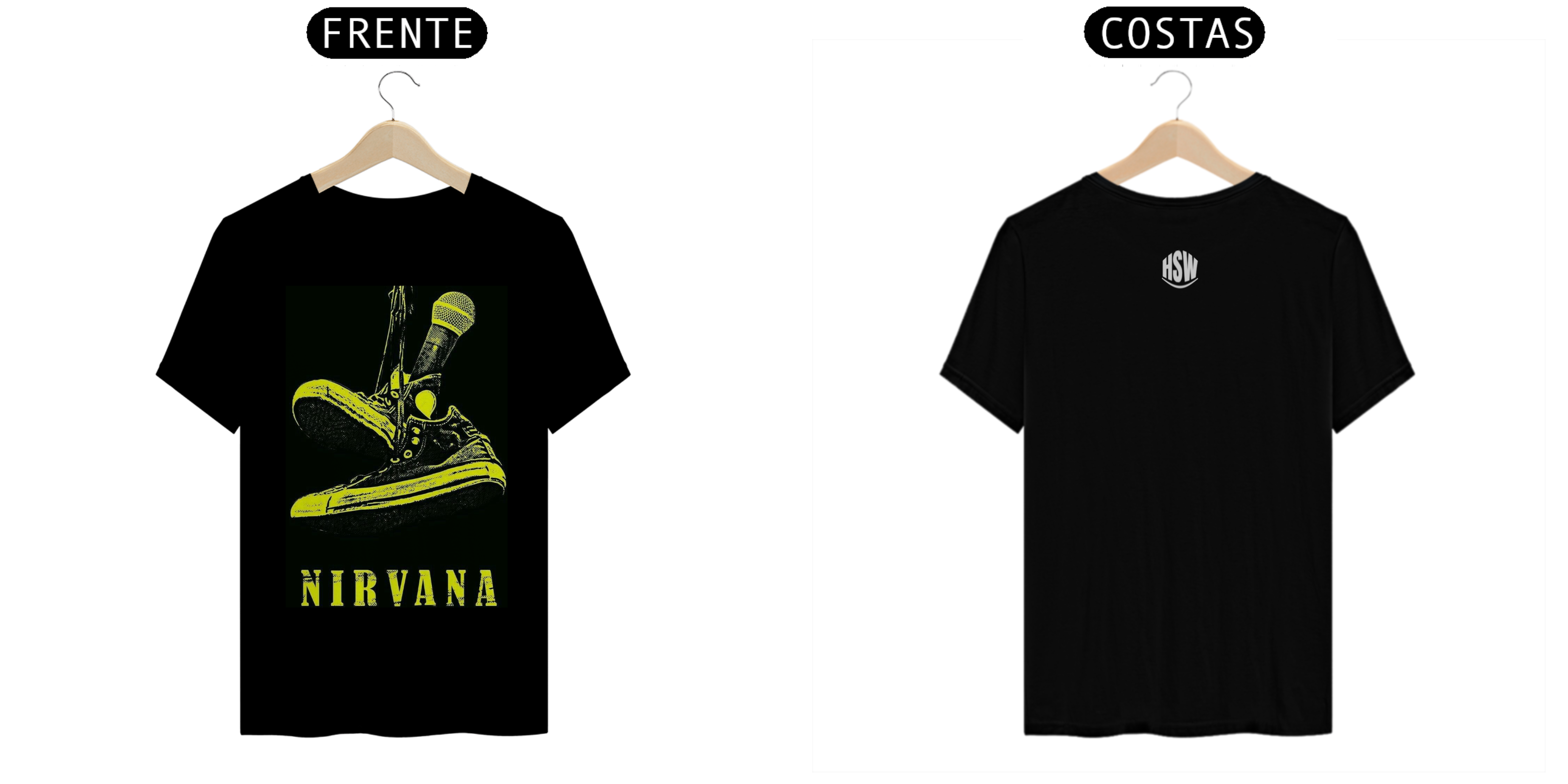Nome do produto: Camisa Nirvana – Coleção Camisas de Rock: O Espírito do Grunge em Cada Detalhe