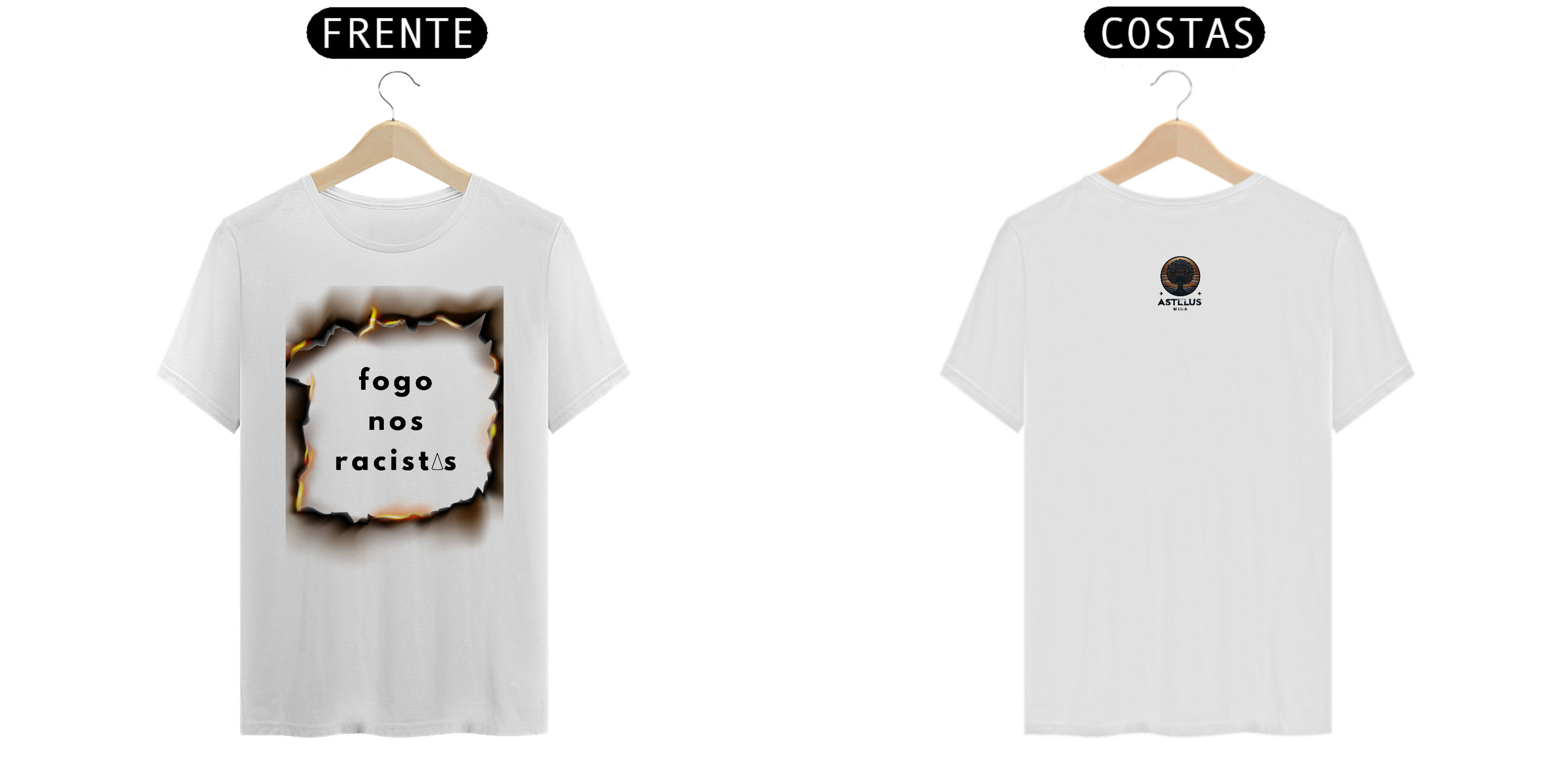 Nome do produto: Camiseta Fogo nos Racistas | Coleção \